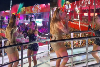 No Carnaval de Salvador, Juliette leva a multidão à loucura ao lado de Ivete Sangalo