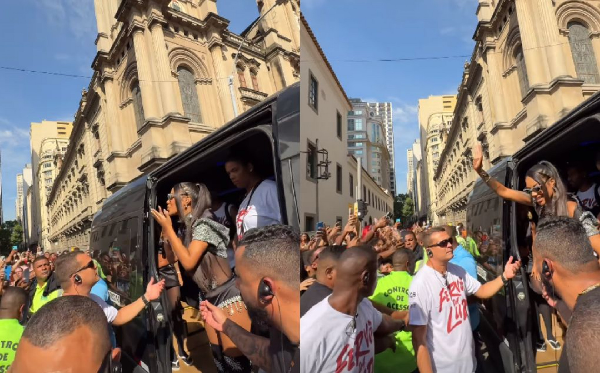 Ludmilla aposta em look all black e levanta multidão no Centro do Rio - Reprodução / Instagram