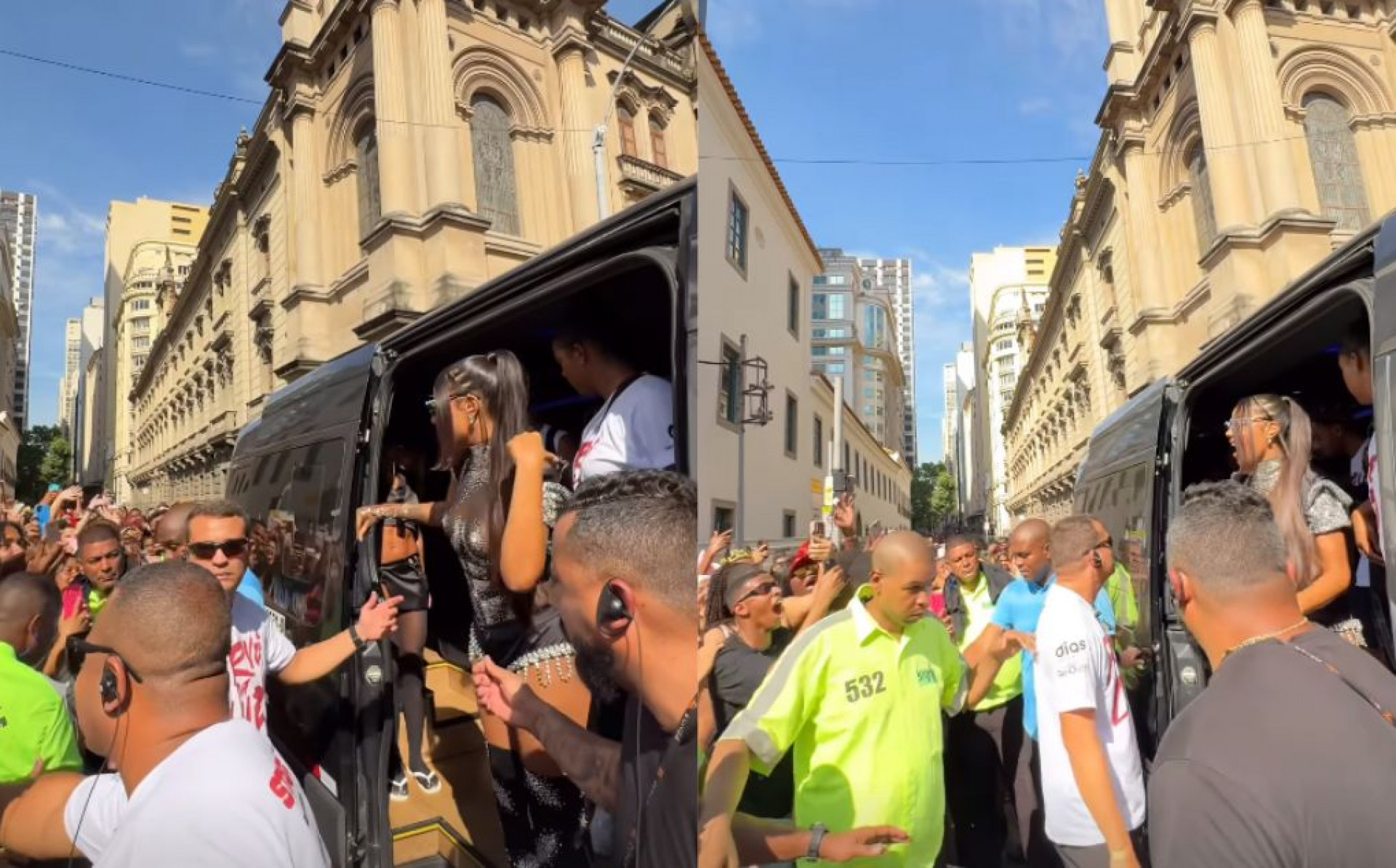 Ludmilla aposta em look all black e levanta multidão no Centro do Rio - Reprodução / Instagram