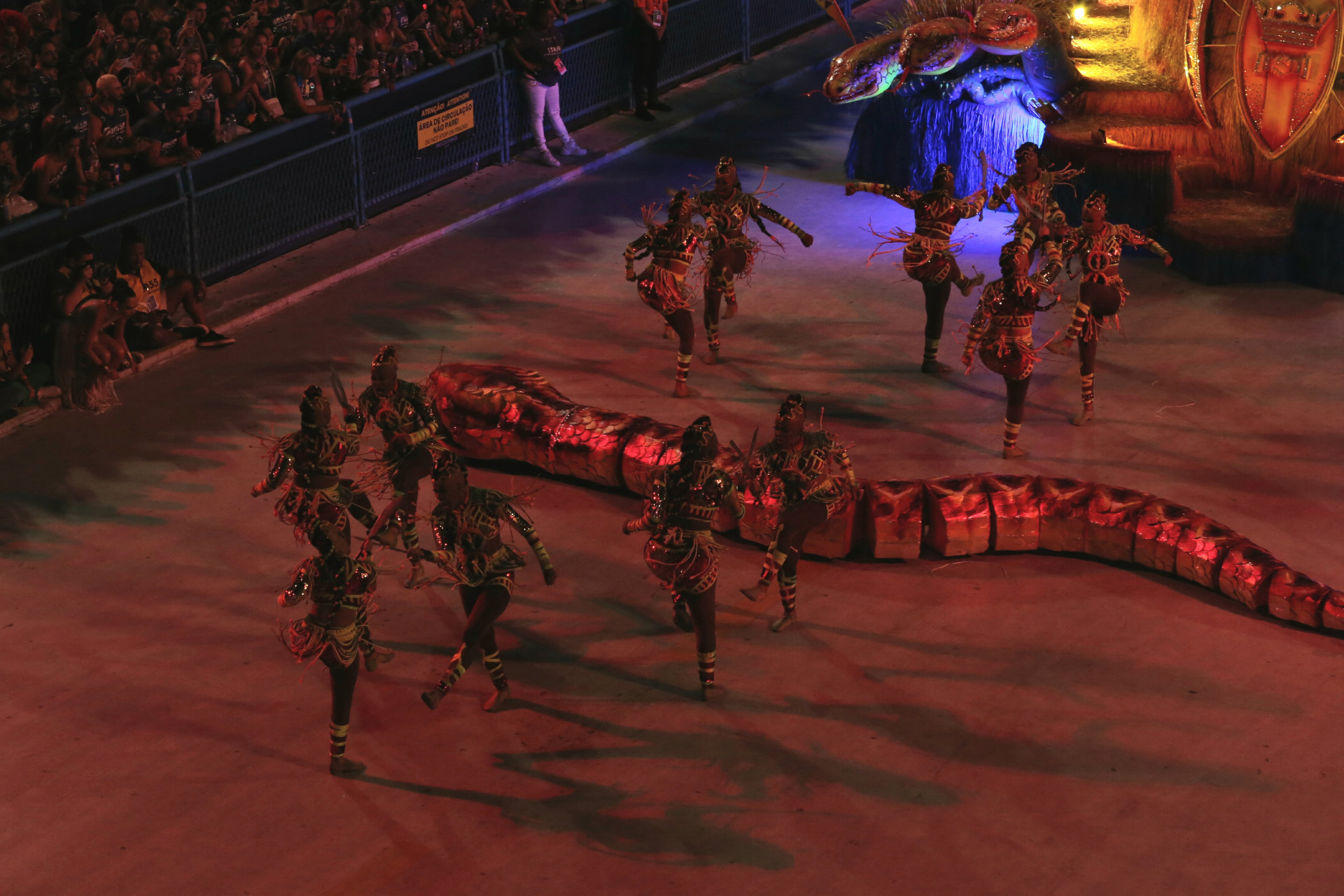 Serpente da Viradouro agitou Marqu&ecirc;s de Sapuca&iacute; na madrugada de ter&ccedil;a-feira (13) - Cleber Mendes / Ag&ecirc;ncia O Dia