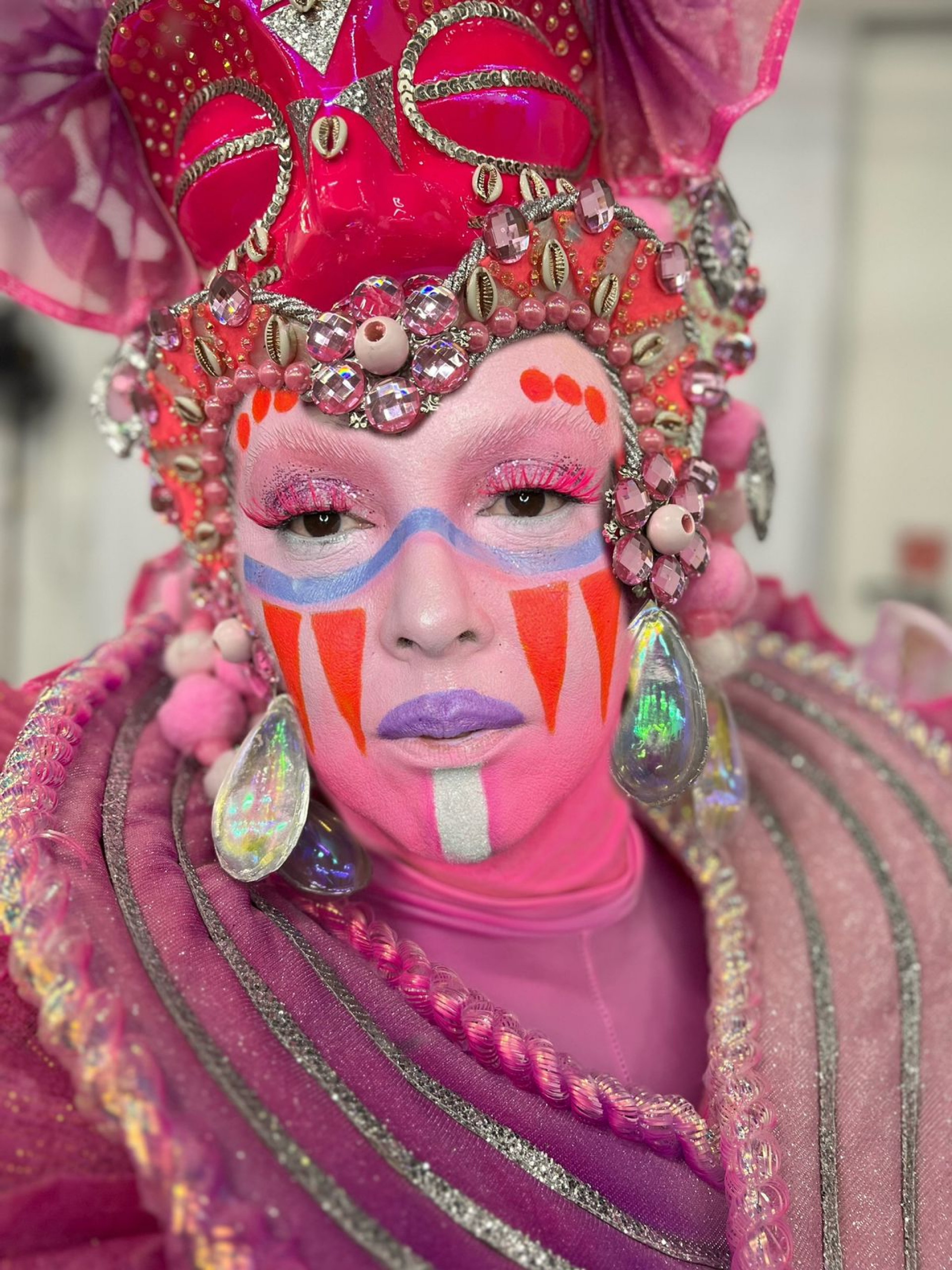 Maquiagens dos componentes da Viradouro chamaram atenção e encantaram Sapucaí - Divulgação / Viradouro