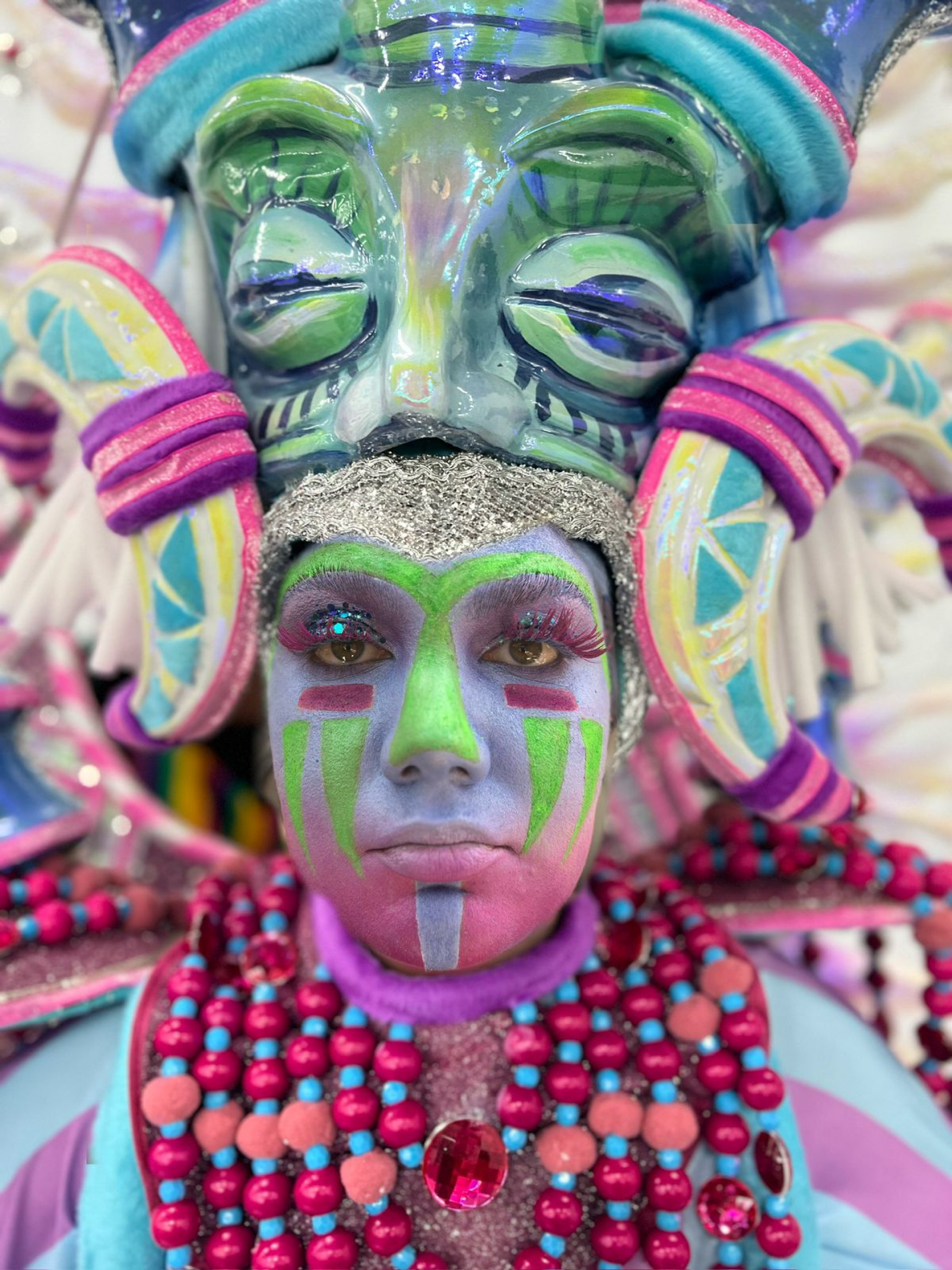 Maquiagens dos componentes da Viradouro chamaram atenção e encantaram Sapucaí - Divulgação / Viradouro