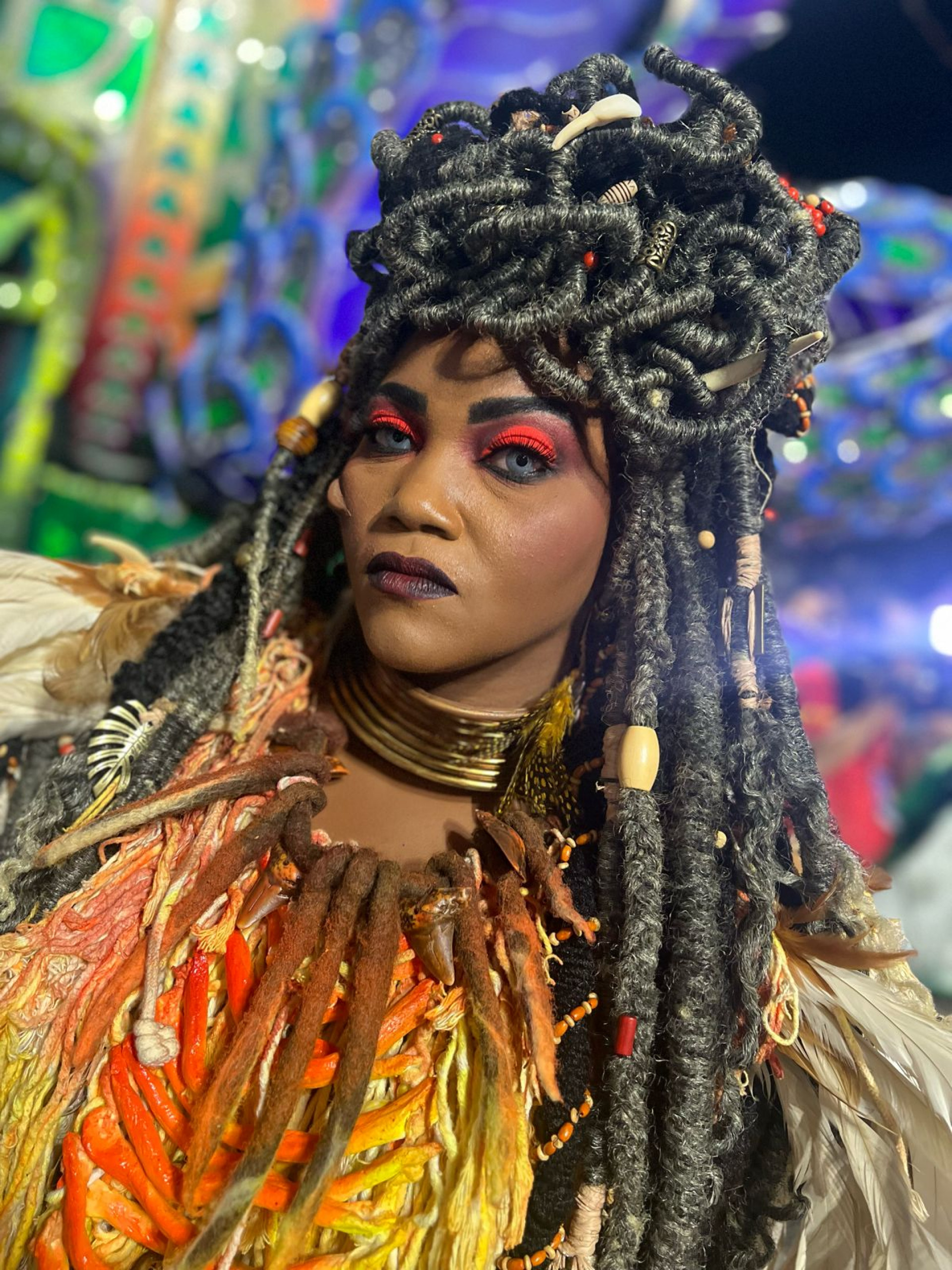 Maquiagens dos componentes da Viradouro chamaram atenção e encantaram Sapucaí - Divulgação / Viradouro