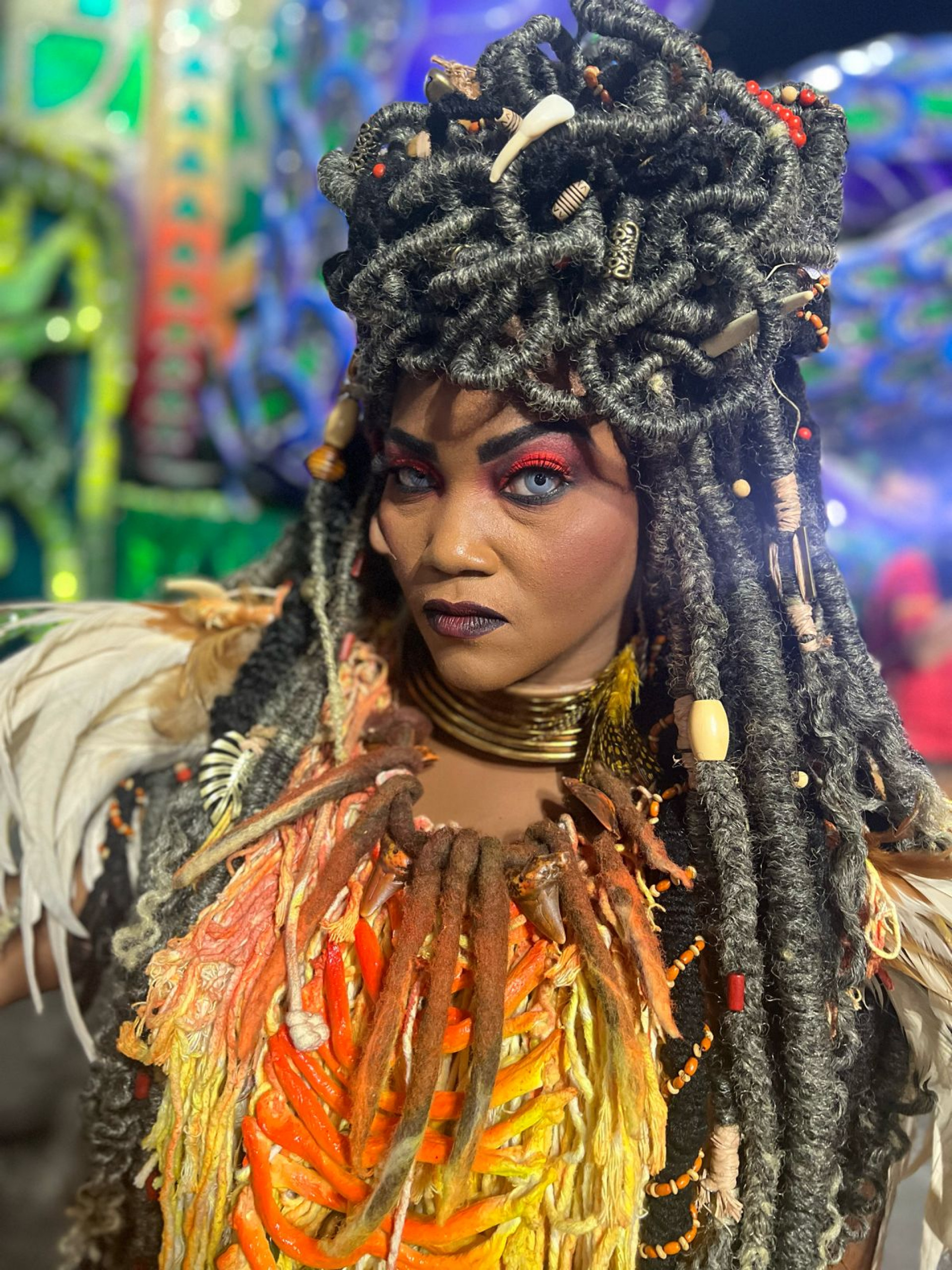 Maquiagens dos componentes da Viradouro chamaram atenção e encantaram Sapucaí - Divulgação / Viradouro