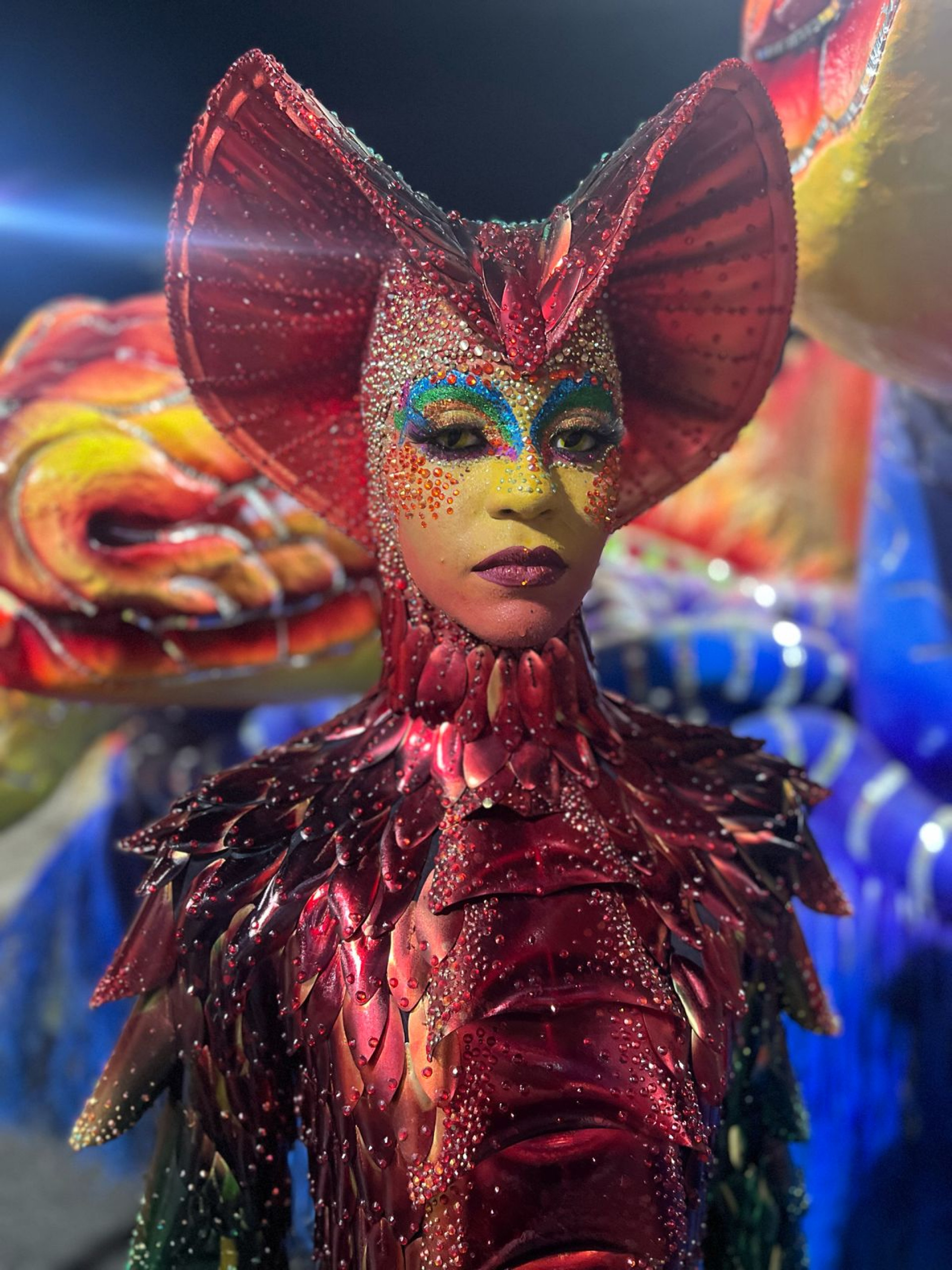 Maquiagens dos componentes da Viradouro chamaram atenção e encantaram Sapucaí - Divulgação / Viradouro