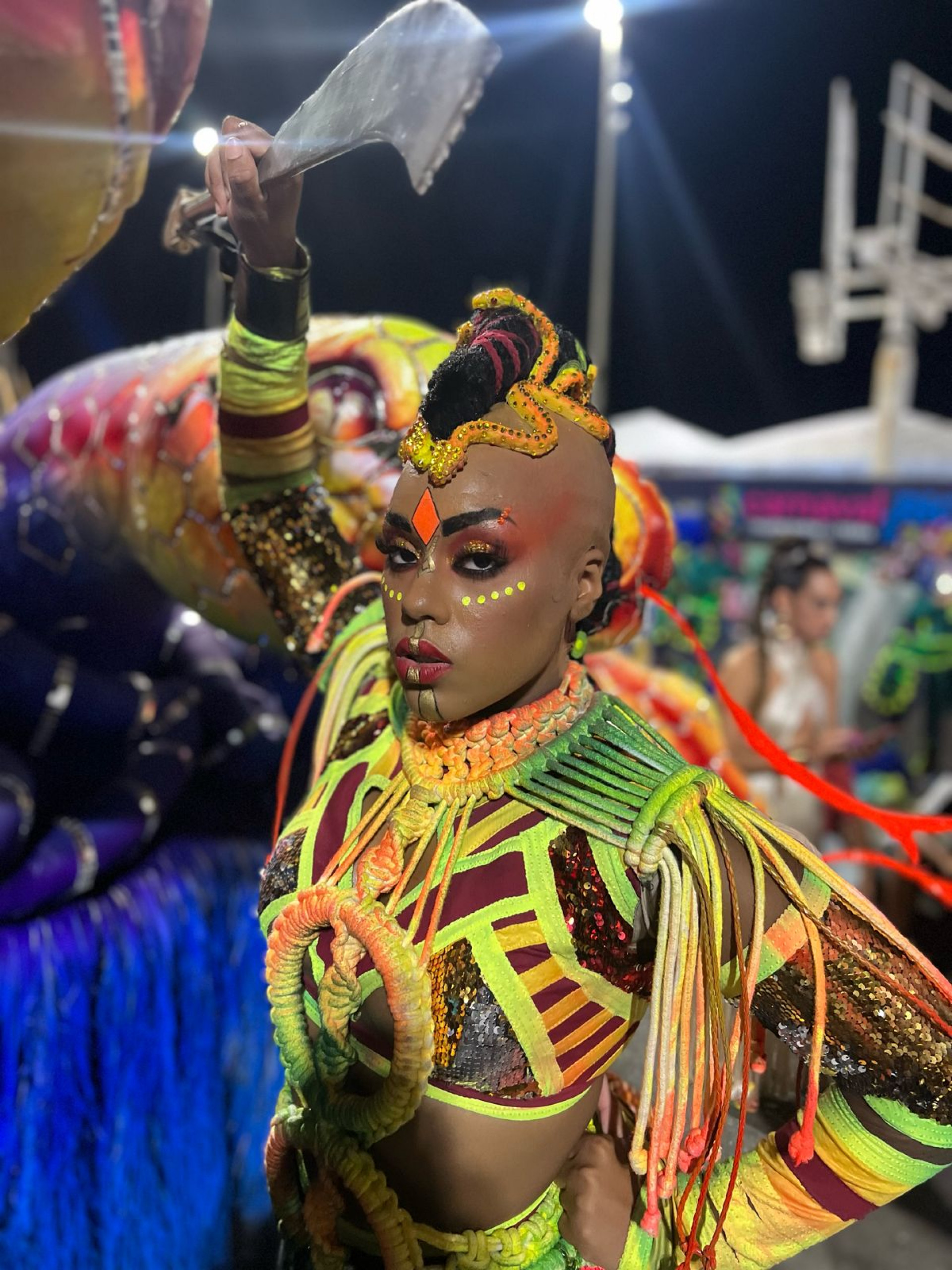 Maquiagens dos componentes da Viradouro chamaram atenção e encantaram Sapucaí - Divulgação / Viradouro