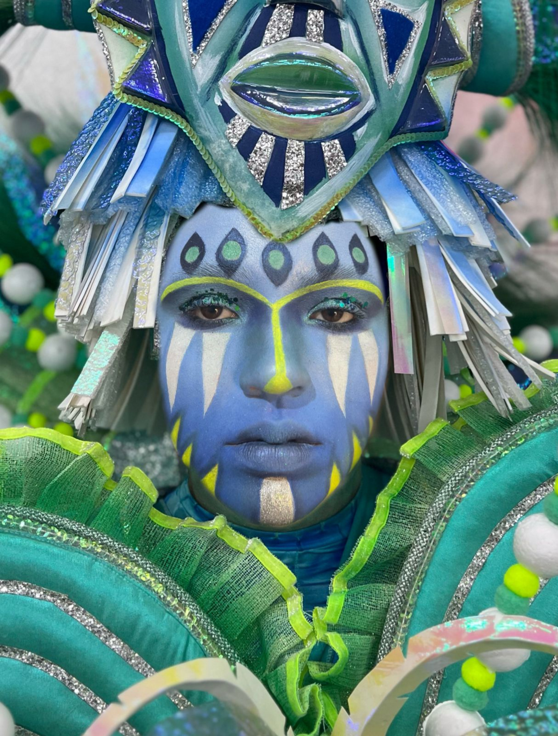 Maquiagens dos componentes da Viradouro chamaram atenção e encantaram Sapucaí - Divulgação / Viradouro