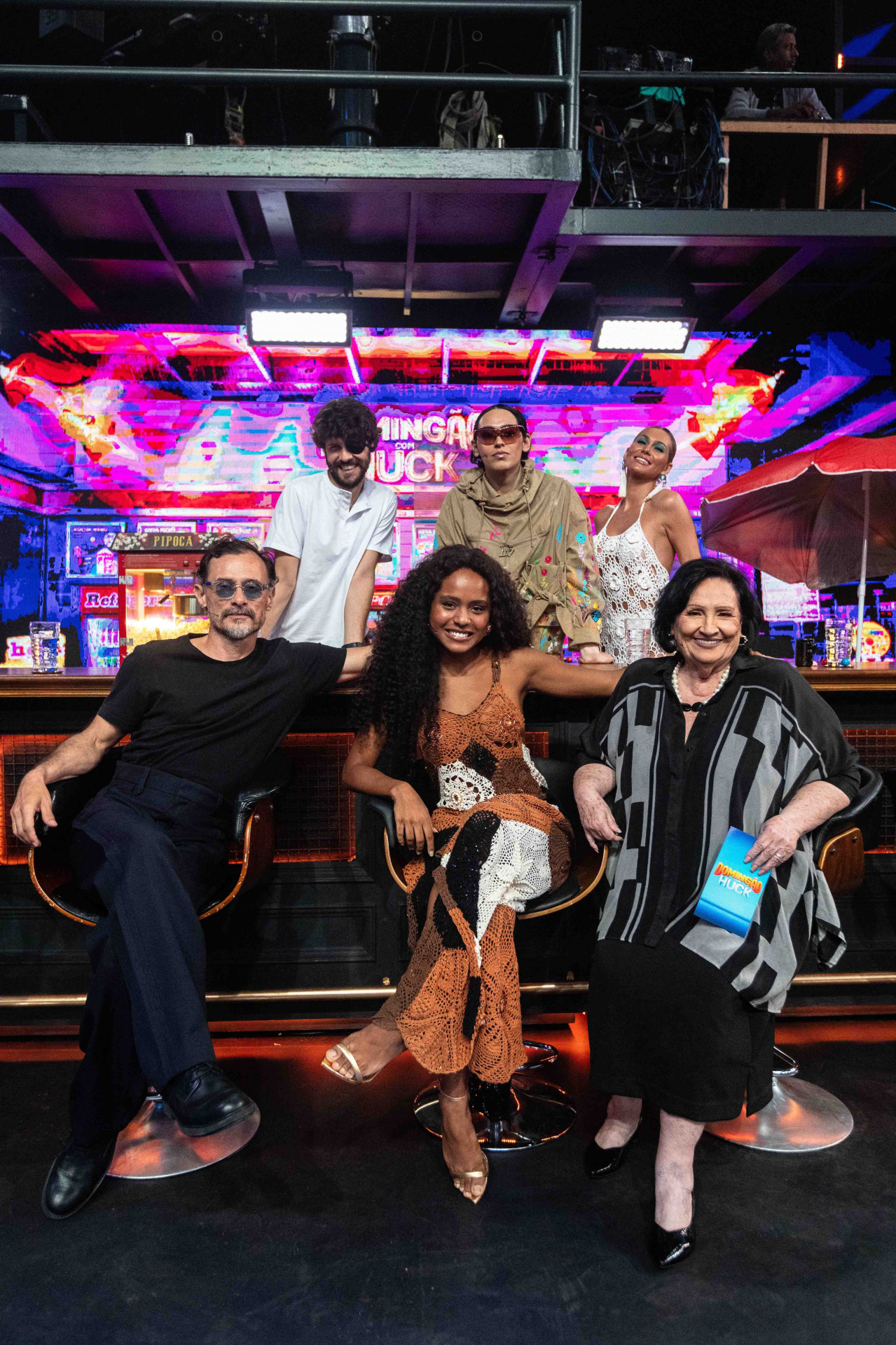 Duda Santos, Enrique Diaz, Diogo Defante, Gabb, Dona Déa e Livia Andrade.  - Paulo Barros / TV Globo