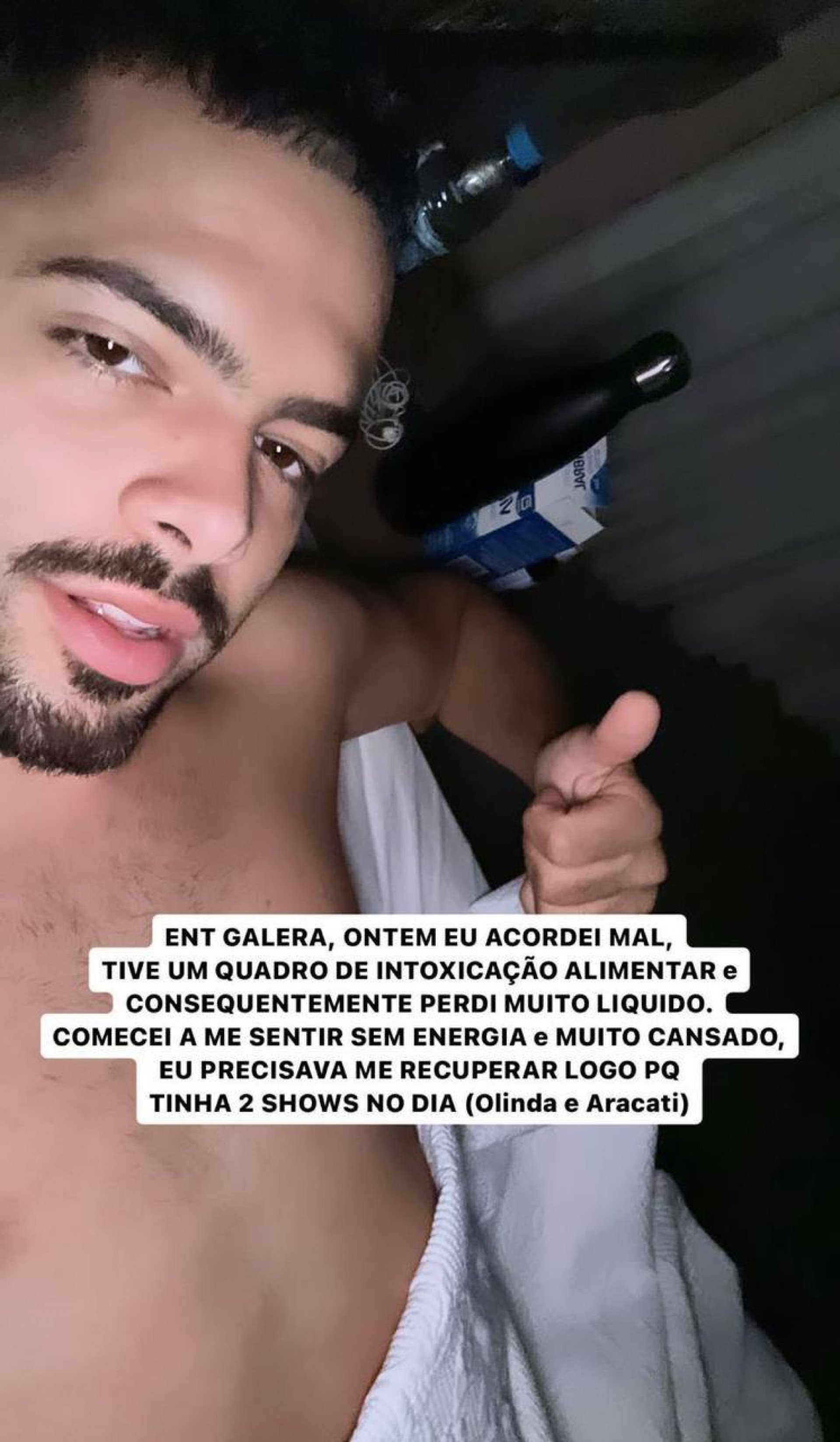 Pedro Sampaio faz show doente - Reprodução/Instagram