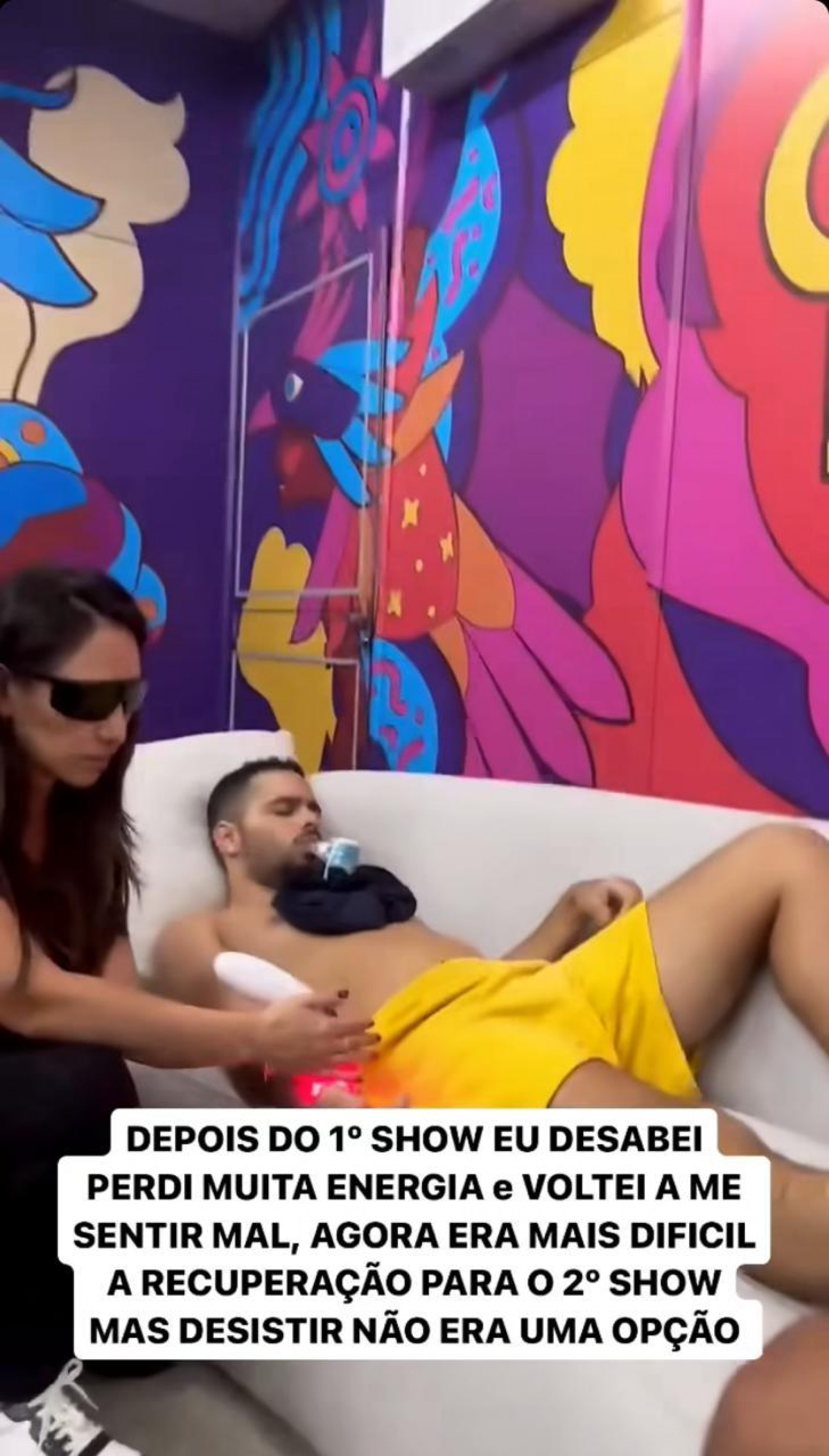 Pedro Sampaio faz show doente - Reprodu&ccedil;&atilde;o/Instagram