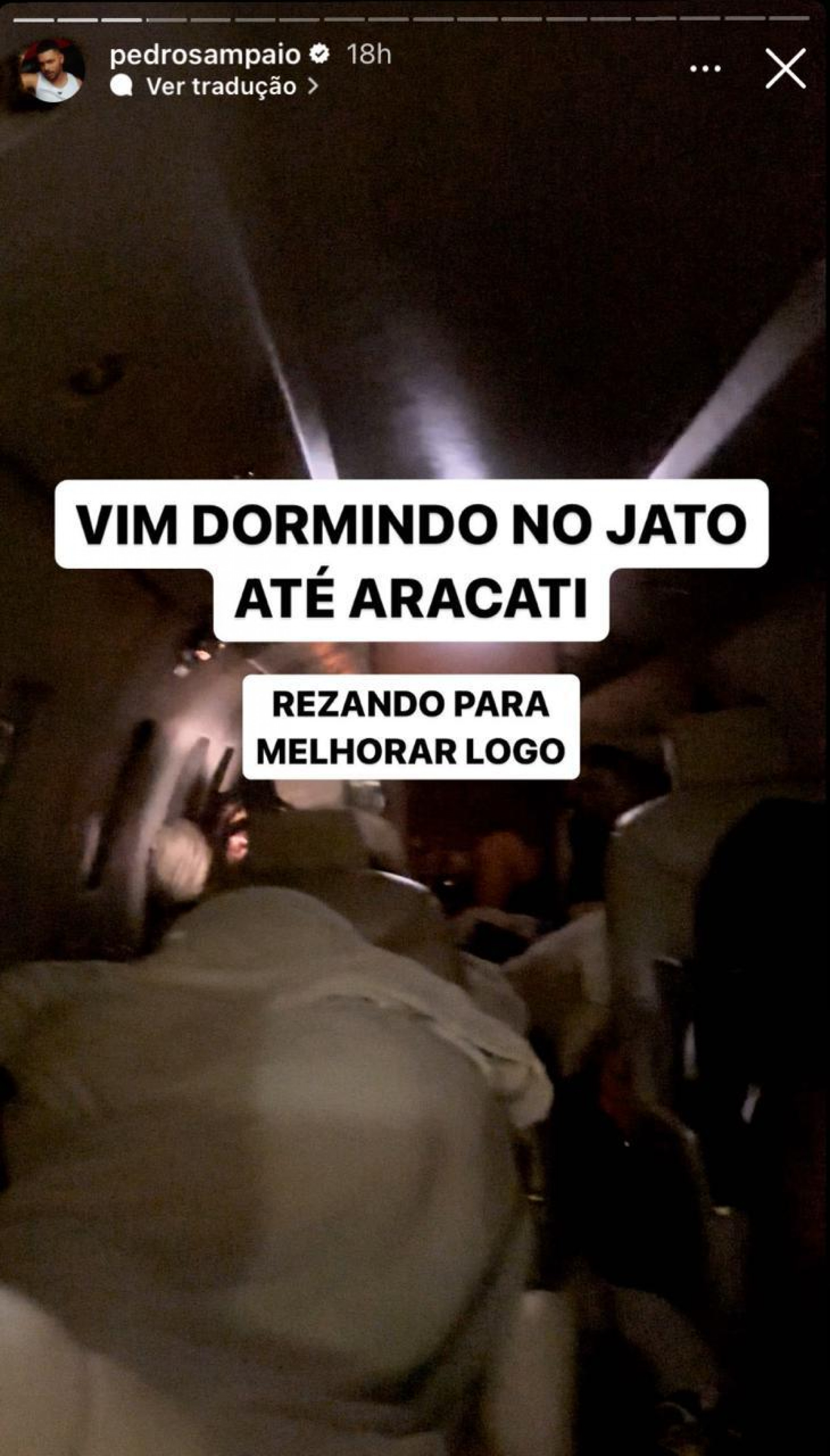 Pedro Sampaio faz show doente - Reprodu&ccedil;&atilde;o/Instagram
