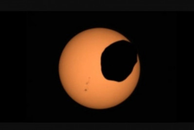 Robô da Nasa flagra eclipse em Marte