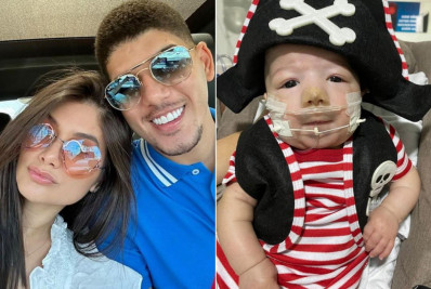 Esposa de Zé Vaqueiro se emociona ao falar sobre evolução do filho: ‘Milagre’