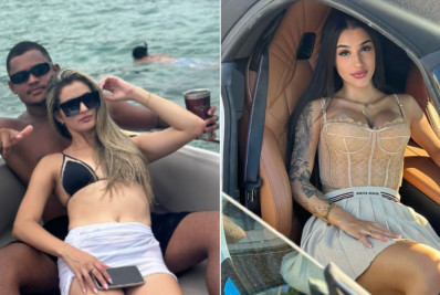 Gabriel Roza assume namoro e curte indireta para a ex, Bia Miranda