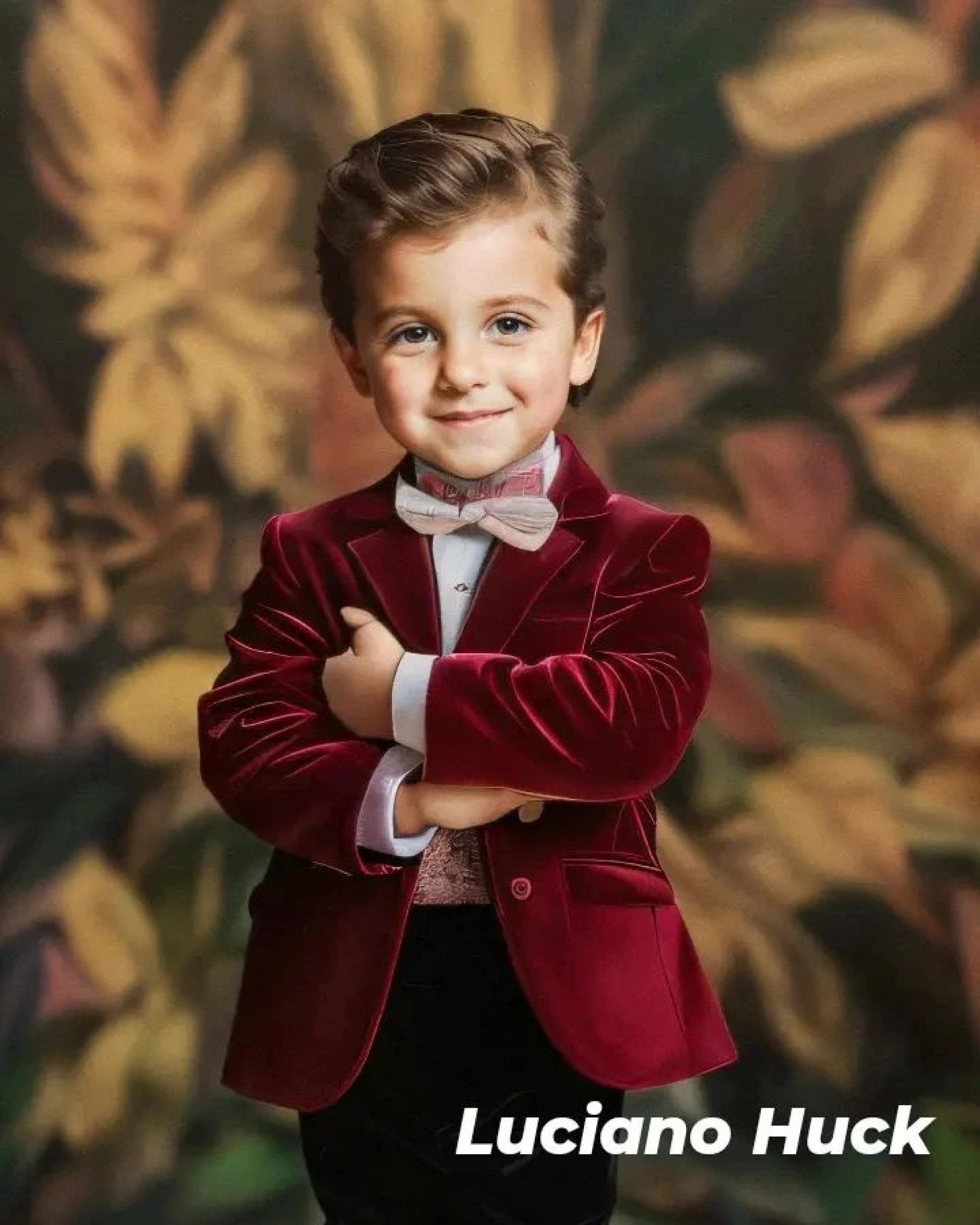 Artista usa IA para desenhar apresentadores de televisão como se fossem crianças da realeza