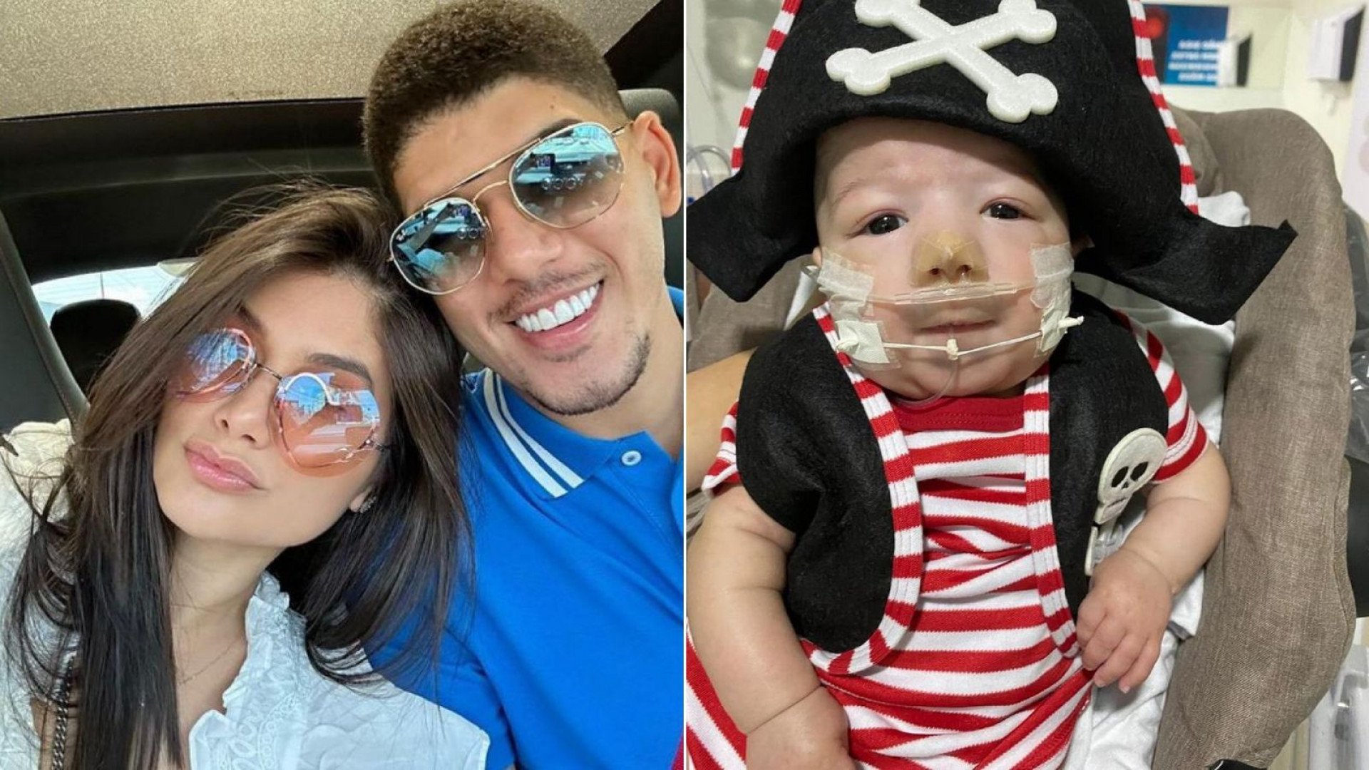 Z&eacute; Vaqueiro, Ingra Soares e o ca&ccedil;ula Arthur, que faleceu aos 11 meses - Reprodu&ccedil;&atilde;o/Instagram
