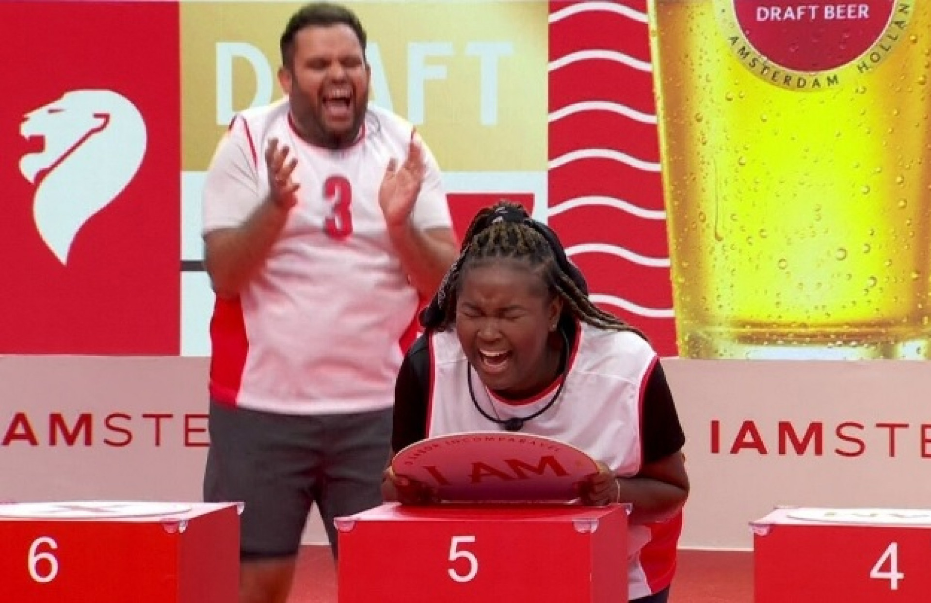 Raquele vence a prova do líder - Reprodução de vídeo / TV Globo