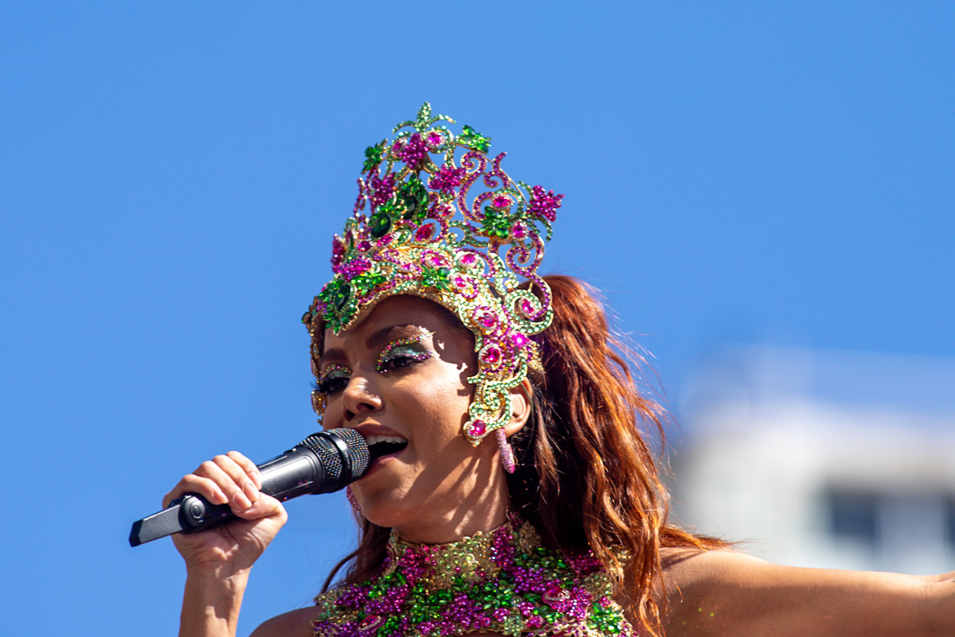 Bloco da Anitta neste sábado (17) no centro do Rio de Janeiro. Foto: Renan Areias/ Agência O Dia - Renan Areias/ Agência O Dia