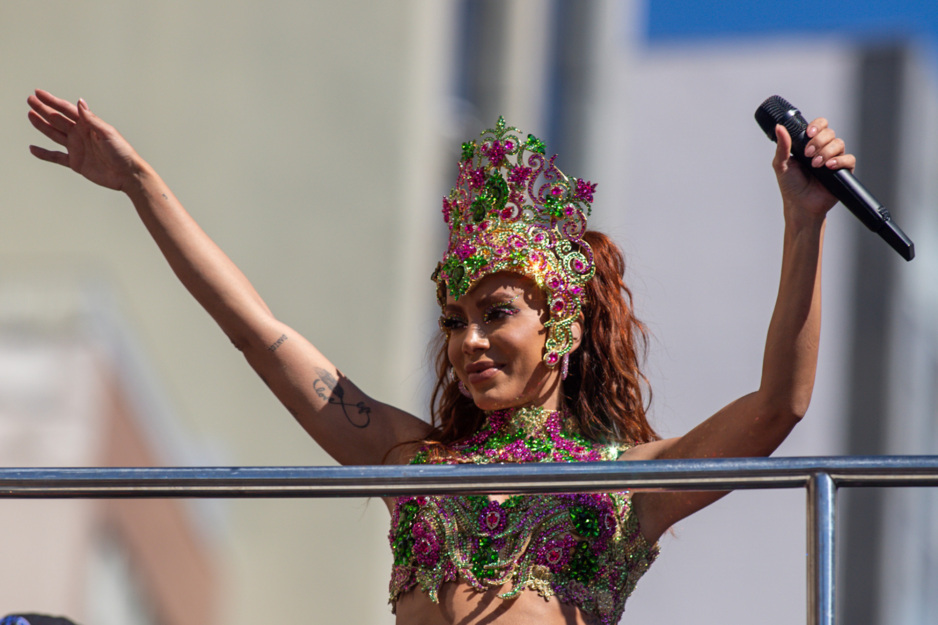 Anitta comanda seu bloco no Centro do Rio, neste s&aacute;bado (8) - Renan Areias/ Ag&ecirc;ncia O Dia