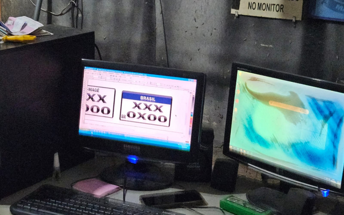 Gráfica que produzia falsas placas ficava em Magé