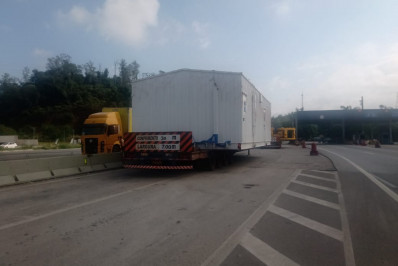 Passagem de carretas irá interditar descida da Serra de Petrópolis na madrugada desta quinta-feira