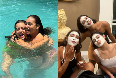 Vanessa Lopes surge em novos registros recebendo o carinho da família 