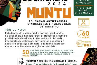 Volta Redonda recebe primeira edição do Curso Livre de Educação Antirracista