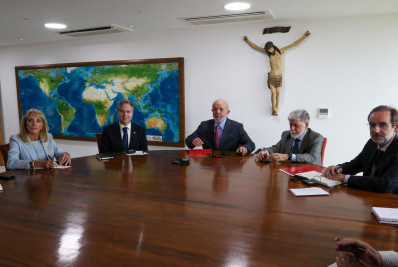 Lula e Blinken concordaram com necessidade de criação de Estado Palestino, afirma Planalto