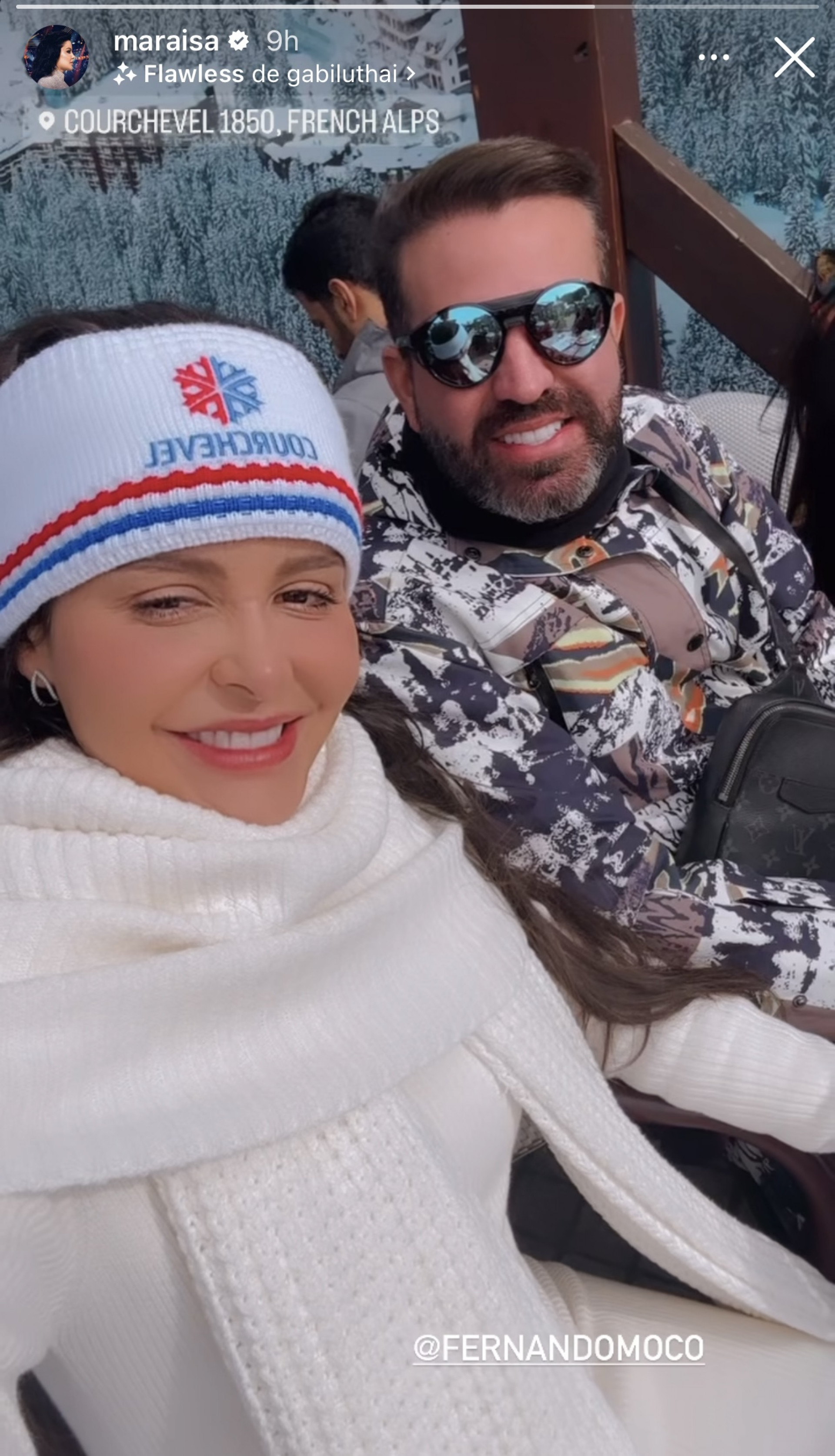 Maraisa curte Alpes Franceses com o noivo - Reprodução