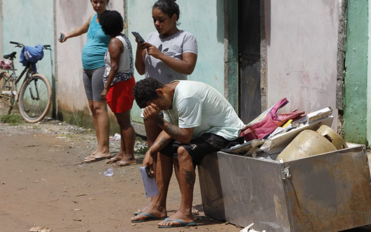 Willaymisom Oliveira, dono da casa que desabou, tio do menino  - Reginaldo Pimenta/Agência O DIA