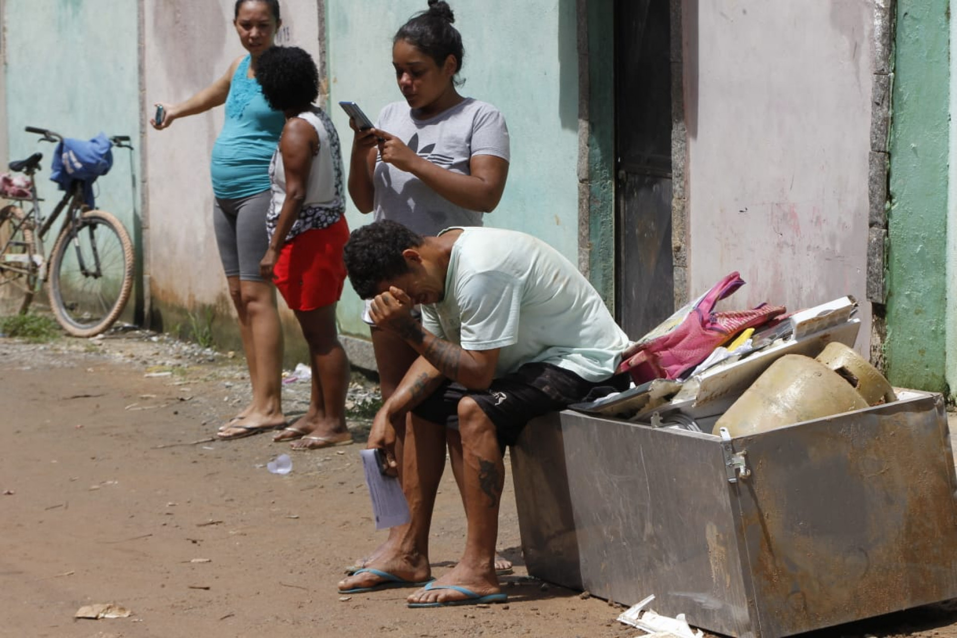 Willaymisom Oliveira, dono da casa que desabou, tio do menino  - Reginaldo Pimenta/Agência O DIA
