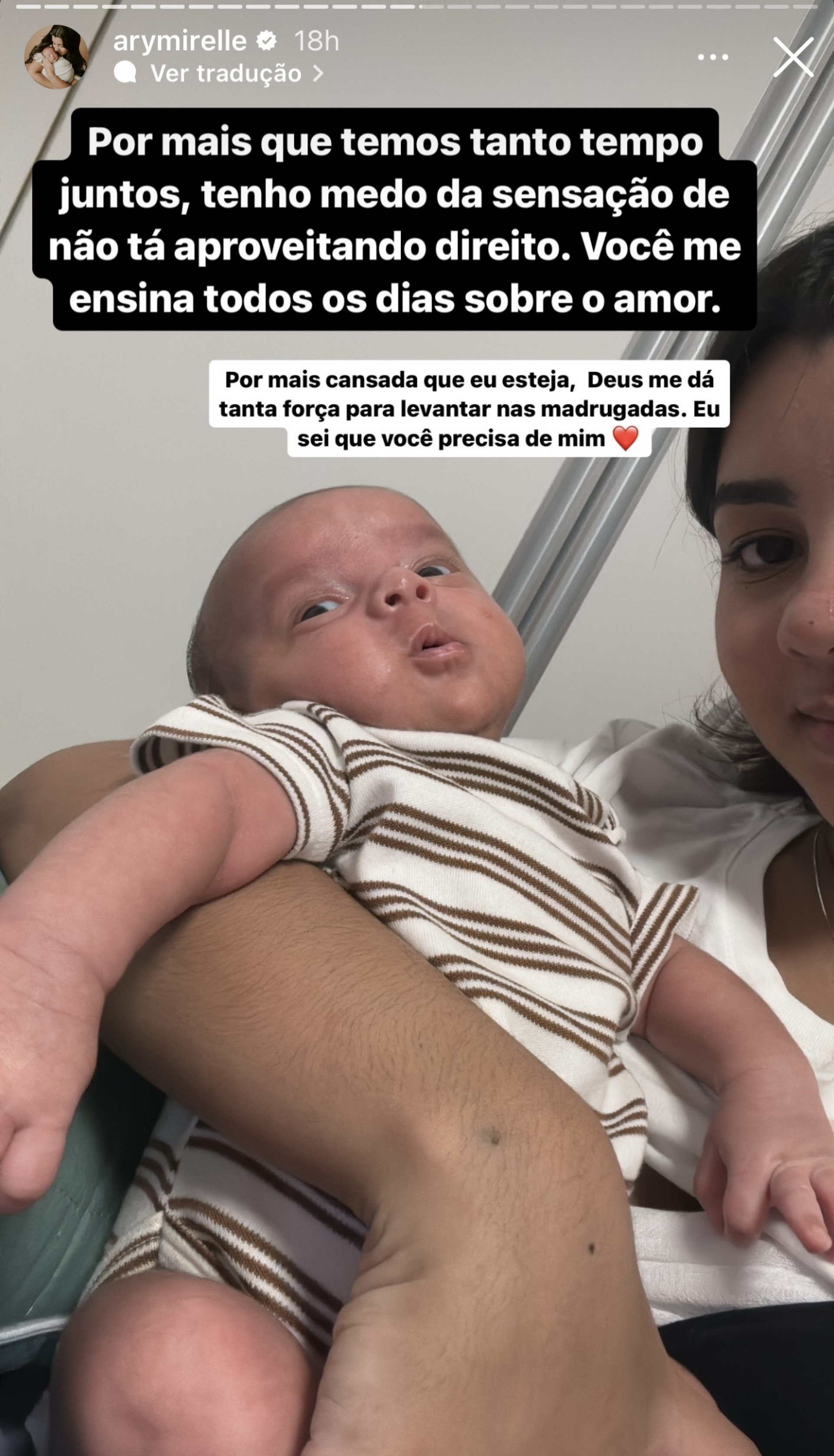 Ary Mirelle reflete sobre maternidade - Reprodução