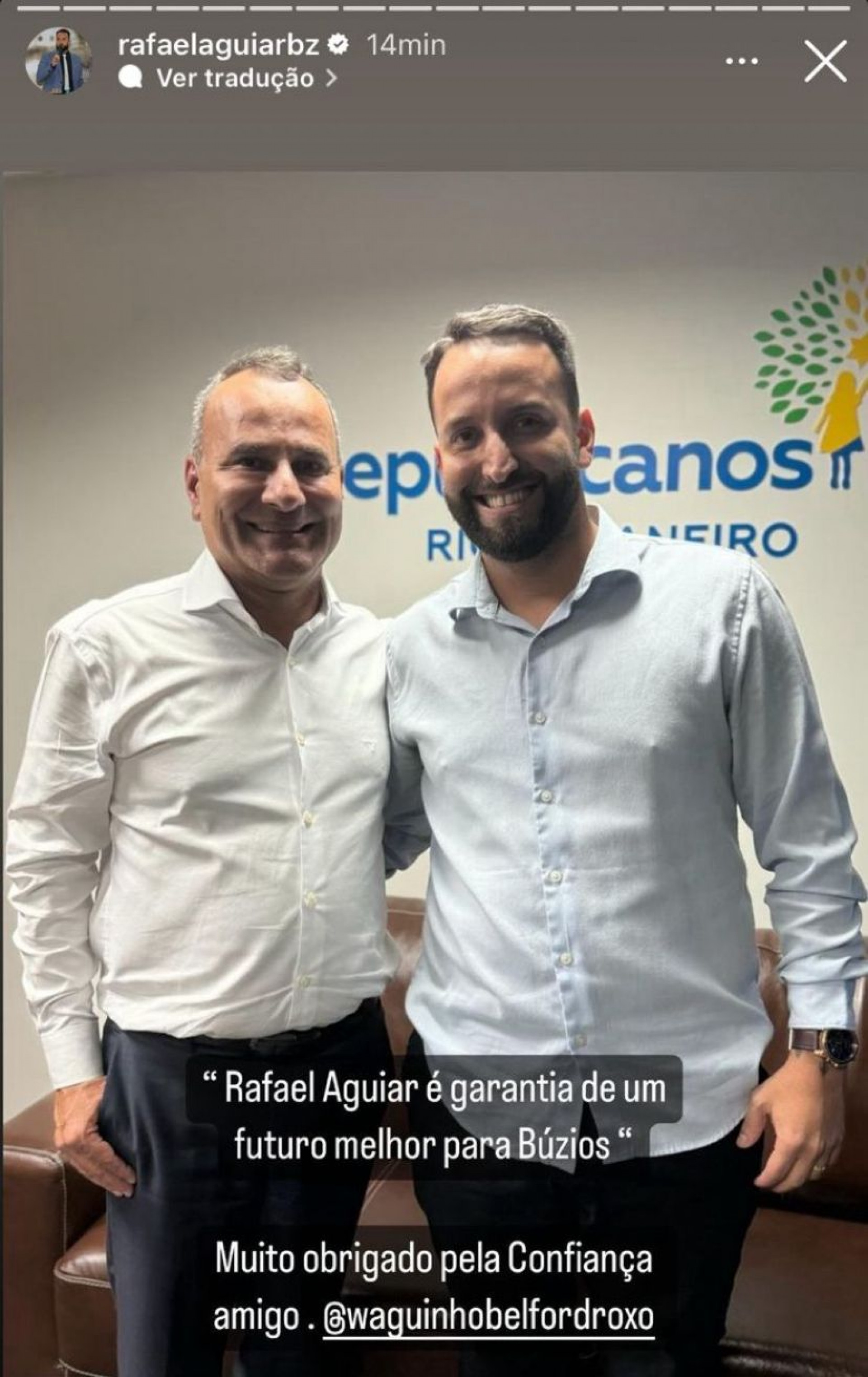 Encontro entre Waguinho e Rafael Aguiar  - Redes Sociais