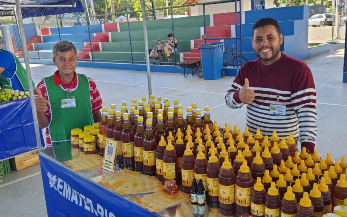 Feira livre em São Fidélis, no Norte do estado do Rio de Janeiro  - Divulgação: Emater-Rio