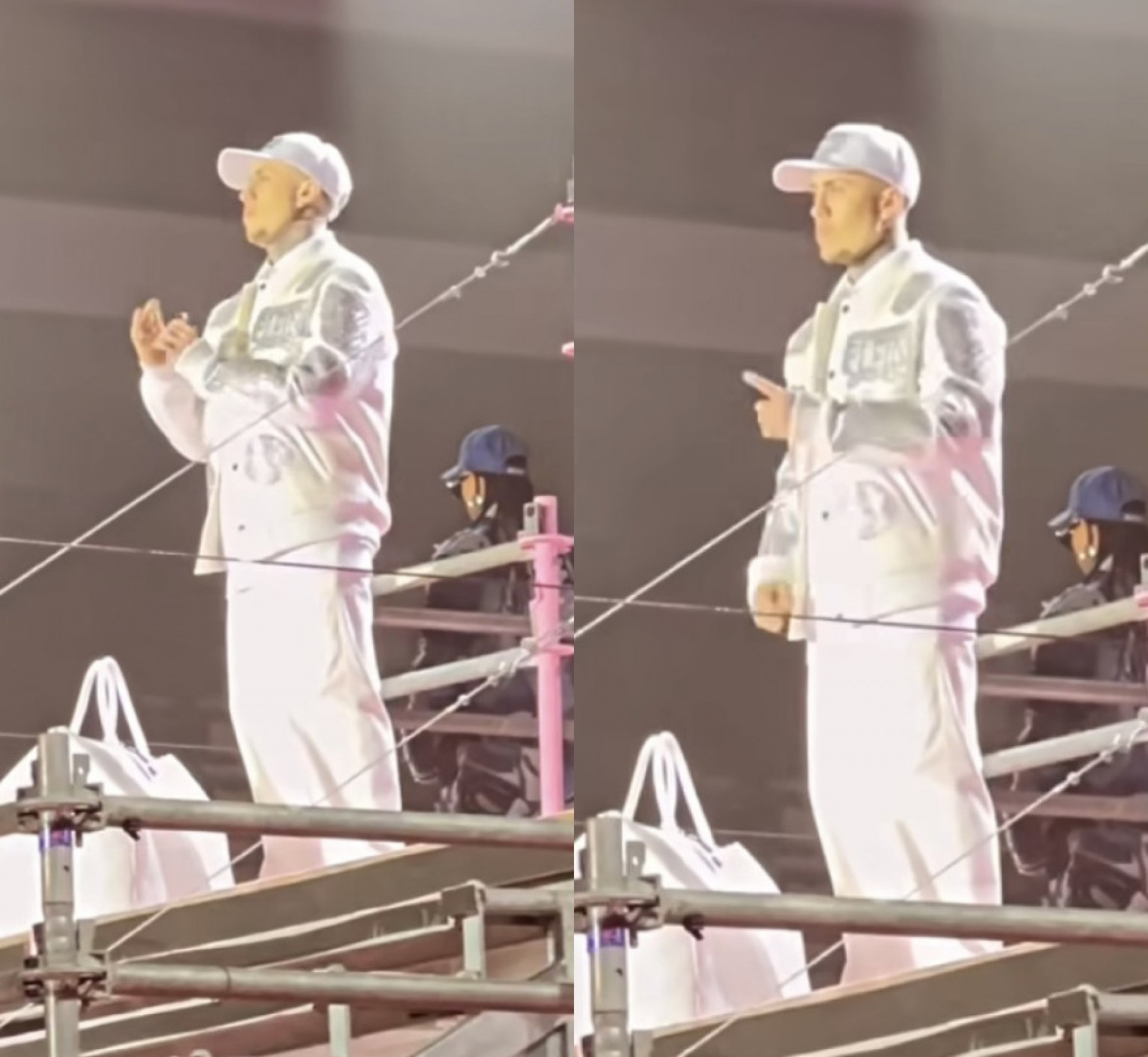 MC Daniel faz gestos em libras em desfile na Semana de Moda de Milão - Reprodução