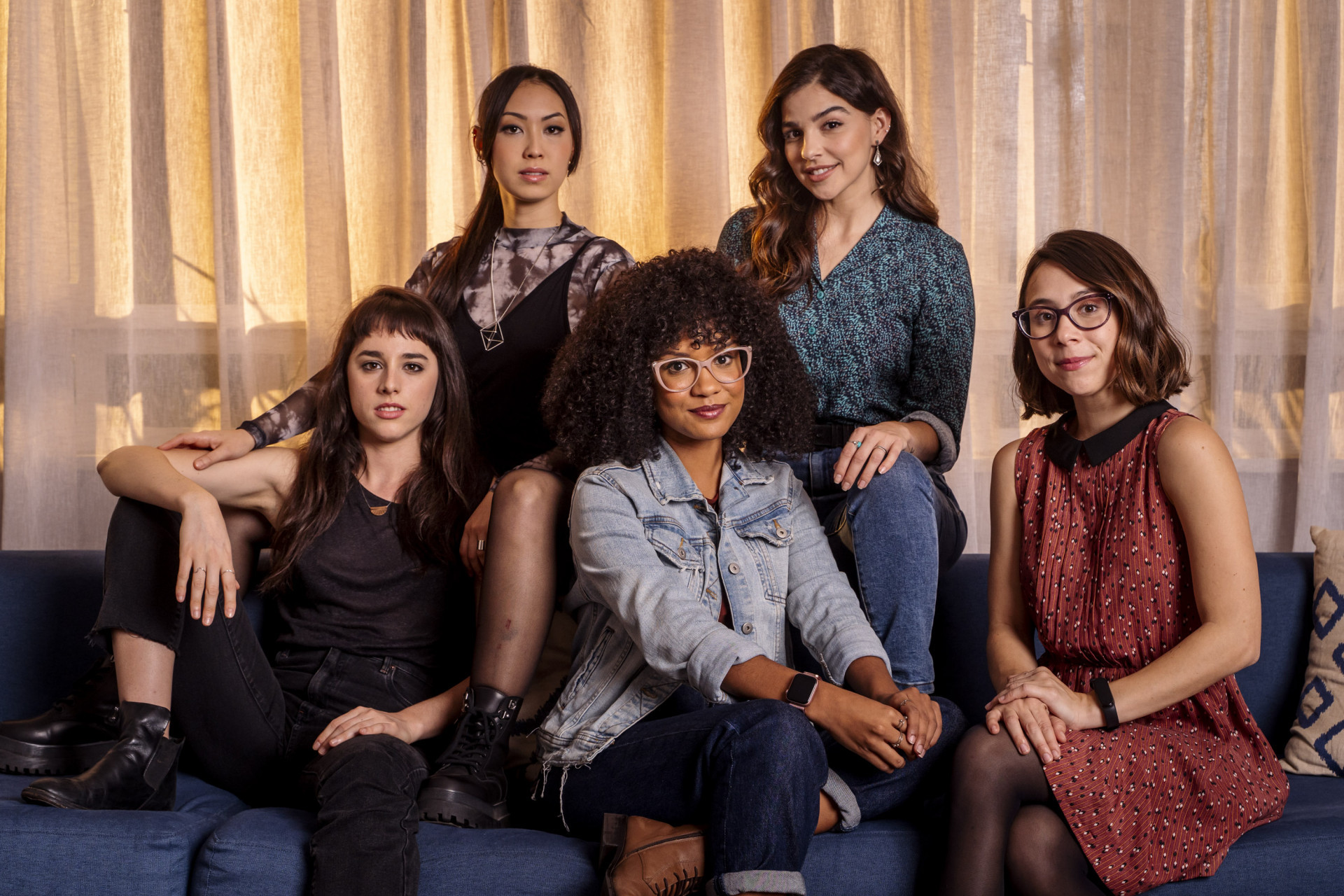  Ben&ecirc; (Daphne Bozaski), Ellen (Heslaine Vieira), Keyla (Gabriela Medvedovsky), Lica (Manoela Aliperti) e Tina (Ana Hikari)  - Maur&iacute;cio Fidalgo / TV Globo