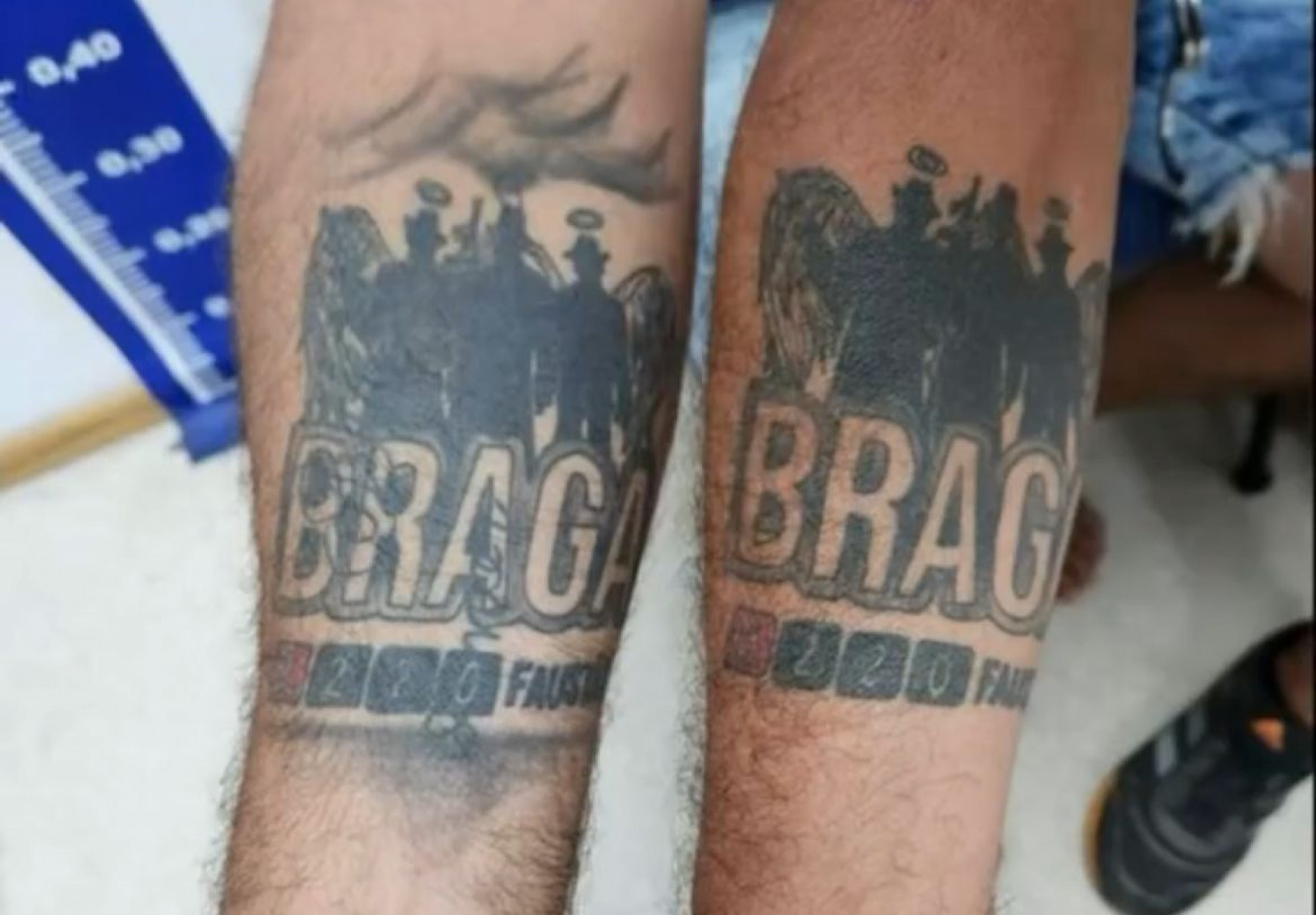 Tatuagens dos criminosos homenageiam familia Braga - Divulgação/Draco