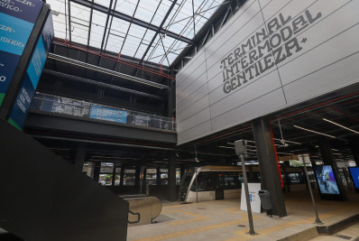 Terminal Gentileza tem pouco movimento em seu 1º dia útil