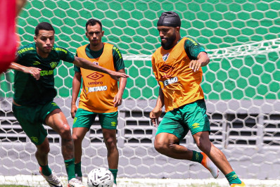 Samuel Xavier treina com elenco e pode estrear em 2024 pelo Fluminense contra a LDU