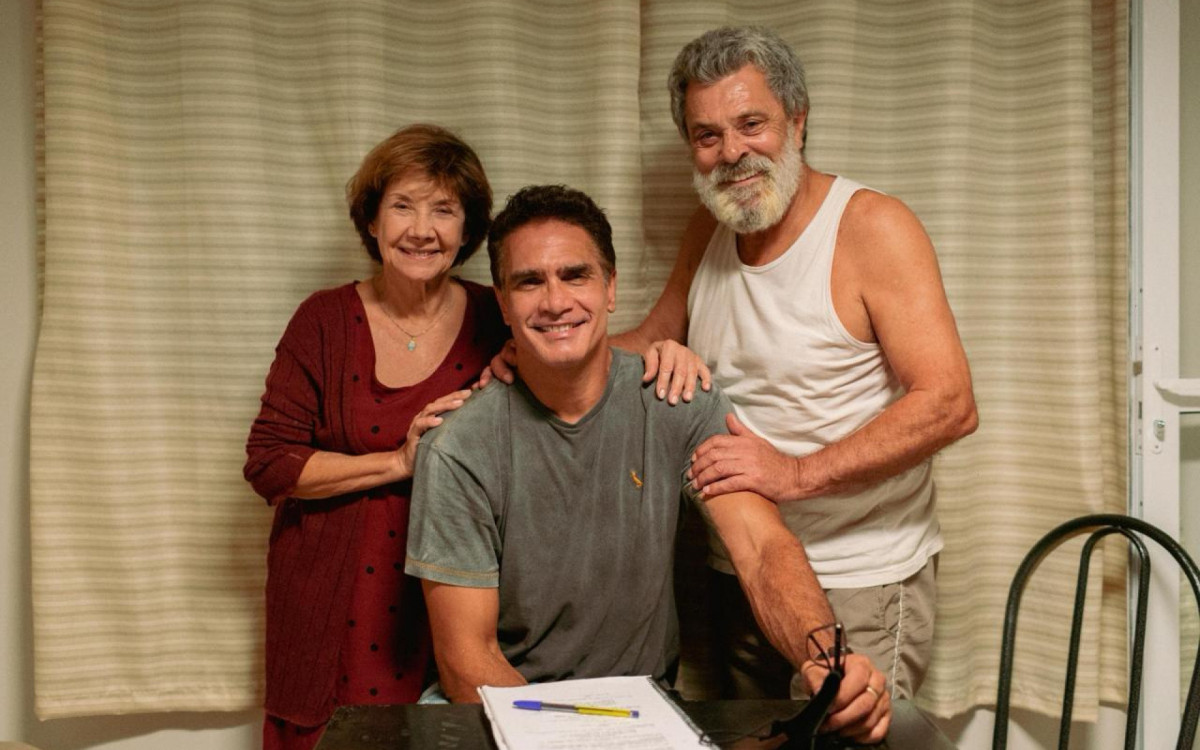 Ana Rosa,
Rafael Calomeni e Raymundo de Souza - Arquivo pessoal