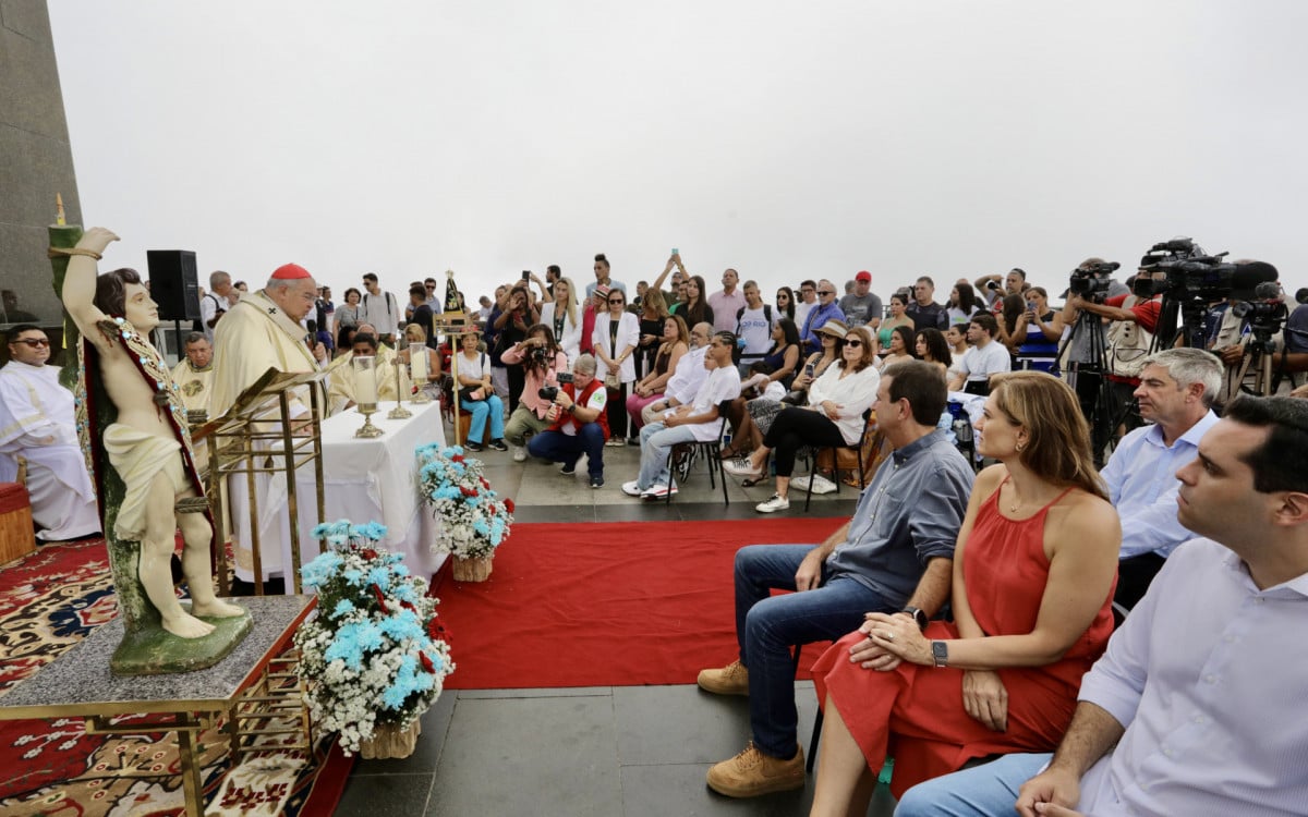 Missa em Ação de Graças ocorreu aos pés do Cristo Redentor - Beth Santos / Prefeitura do Rio