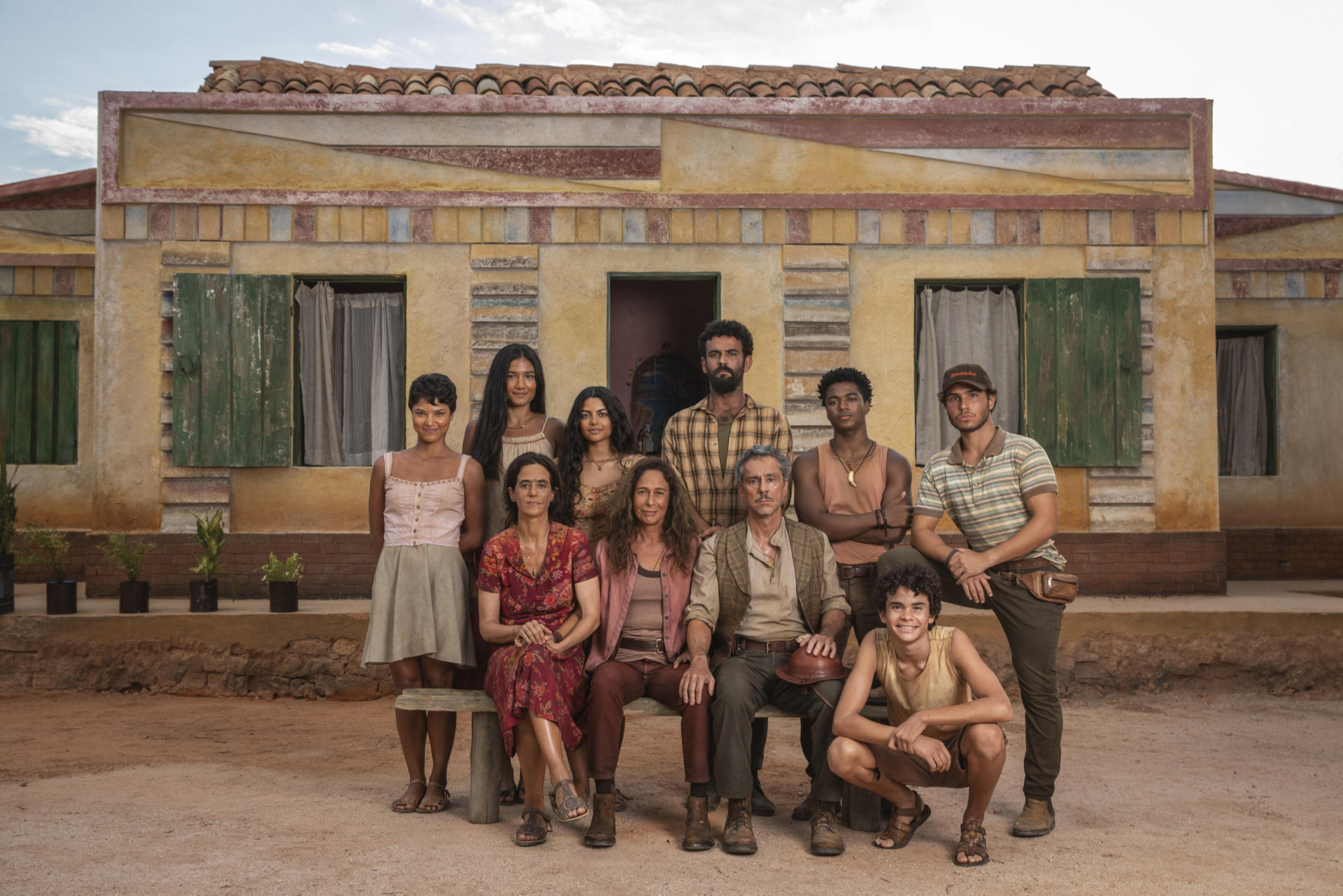 Família Leonel Limoeiro, de 'No Rancho Fundo', da TV Globo - João Cotta/ Globo