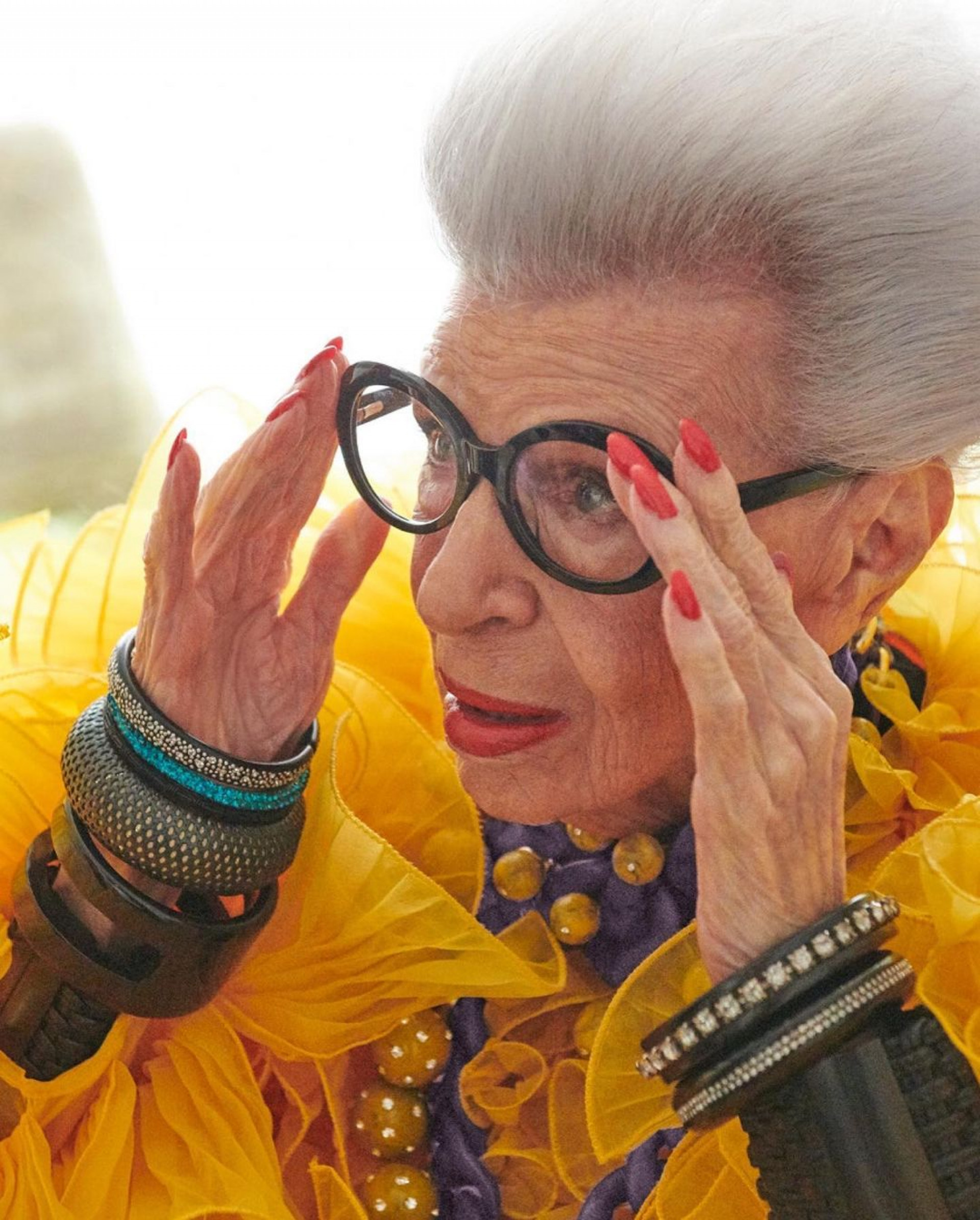 Apfel alcançou a grande fama entre seus 80 e 90 anos de idade - Reprodução / Instagram