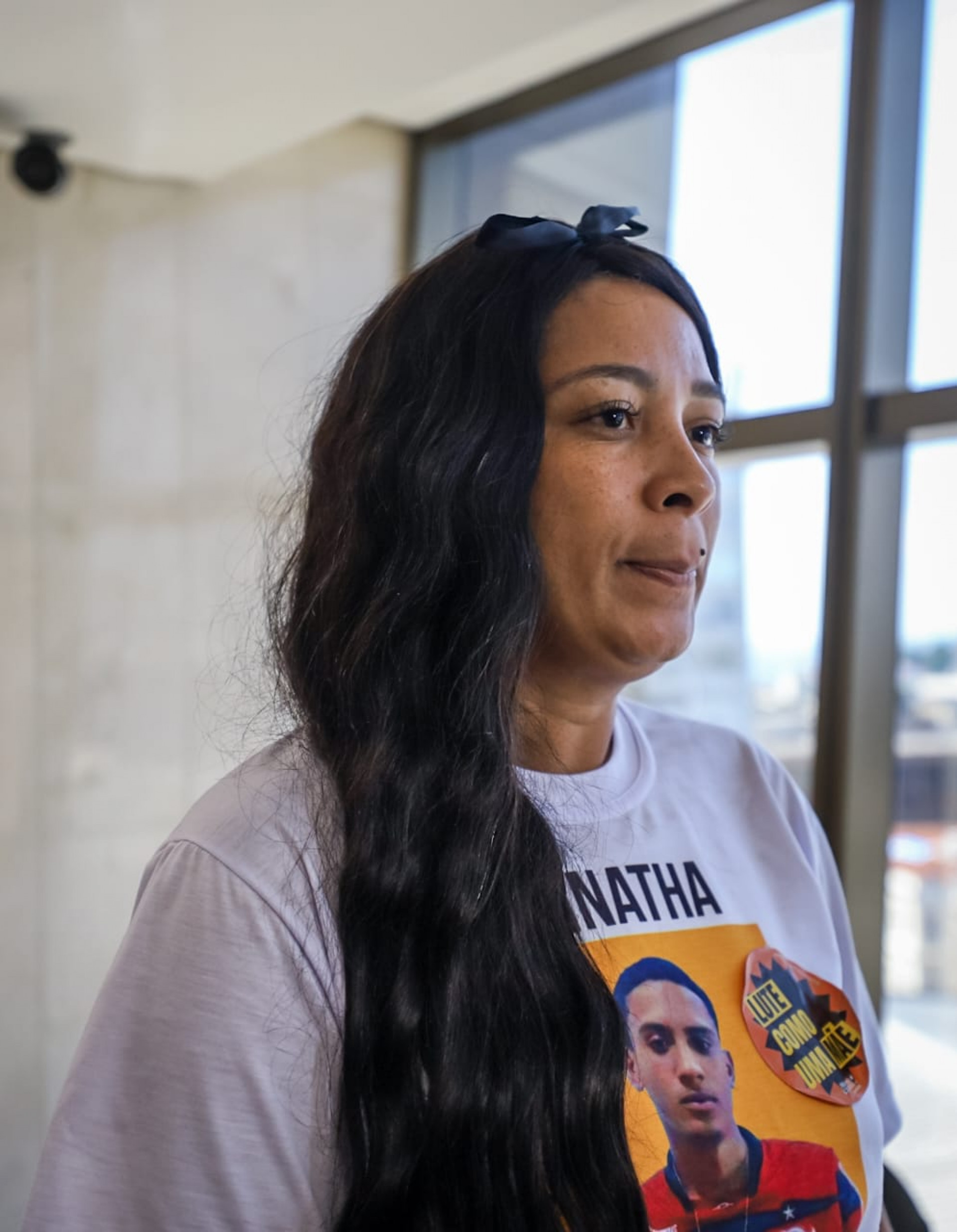 Patr&iacute;cia Gomes de Oliveira, tia de Johnatha de Oliveira, morto pelo PM Alessandro Marcelino - Renan Areias / Ag&ecirc;ncia O Dia