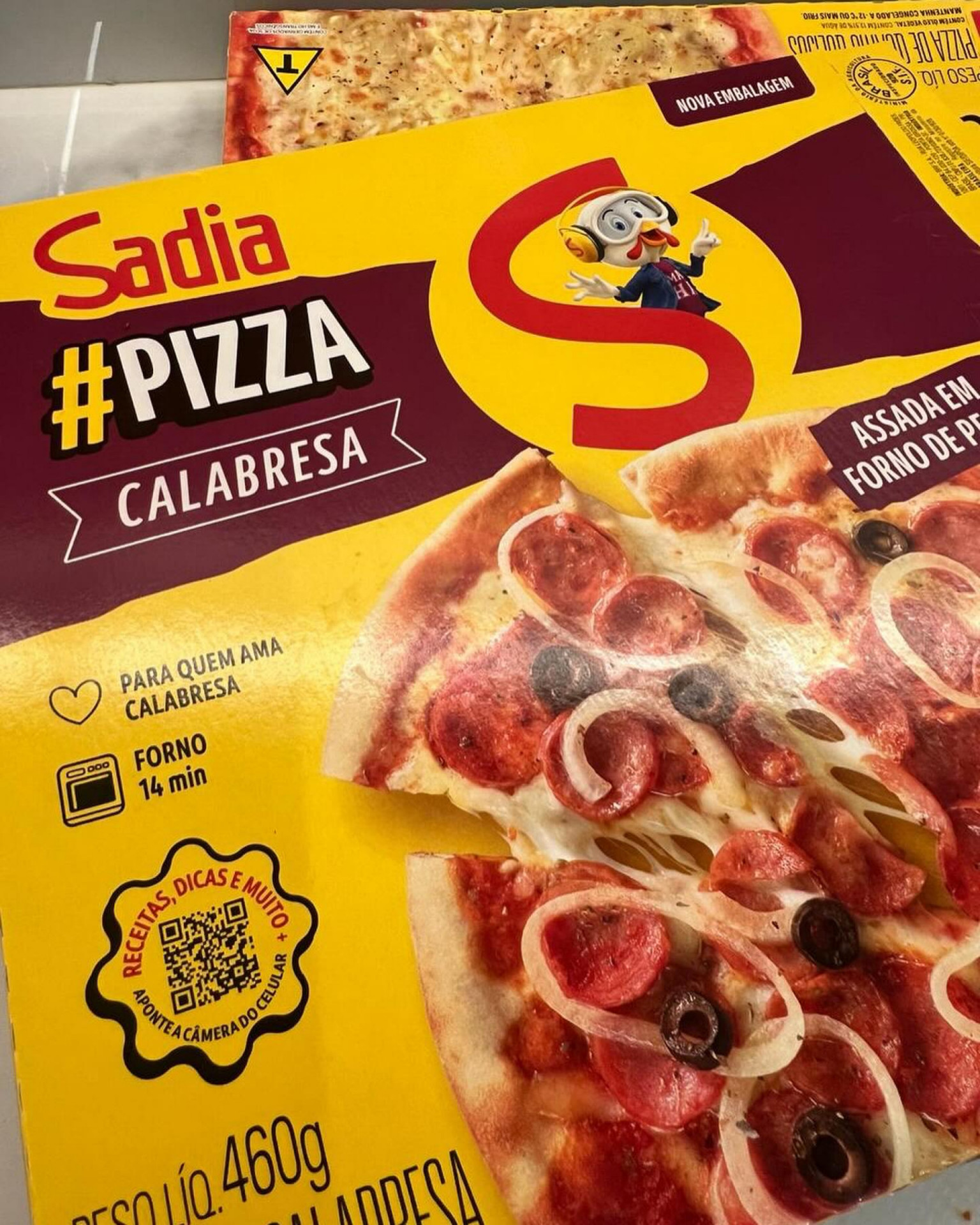 Reprodução / Instagram - Embalagem de pizza em que ator encontrou parafuso