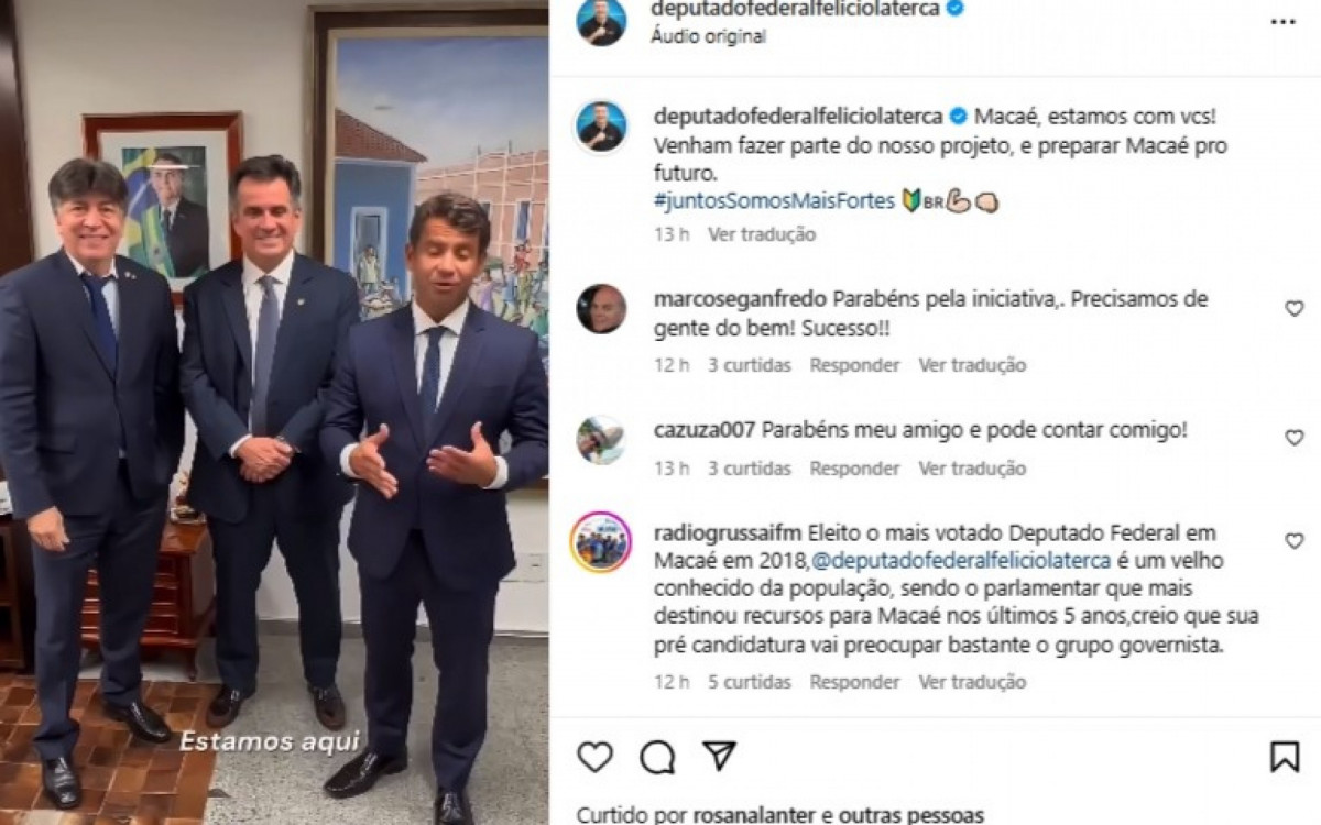 Ambos destacaram a importância do momento para Macaé