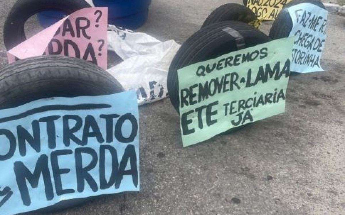 Protesto contra a sujeira 