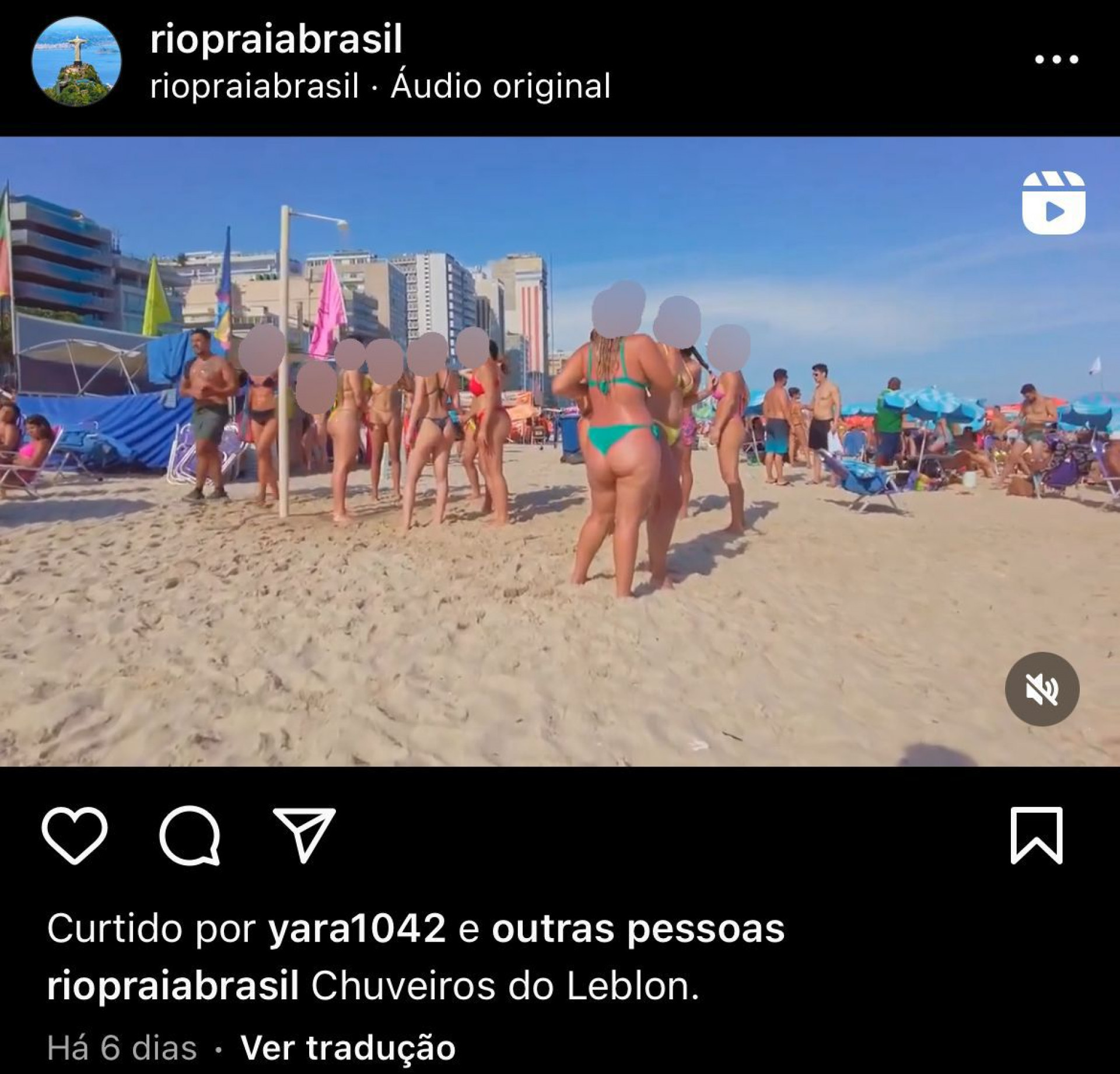 Homem publica diversas fotos de mulheres de biqu&iacute;ni nas praias do Rio - Reprodu&ccedil;&atilde;o / Redes Sociais
