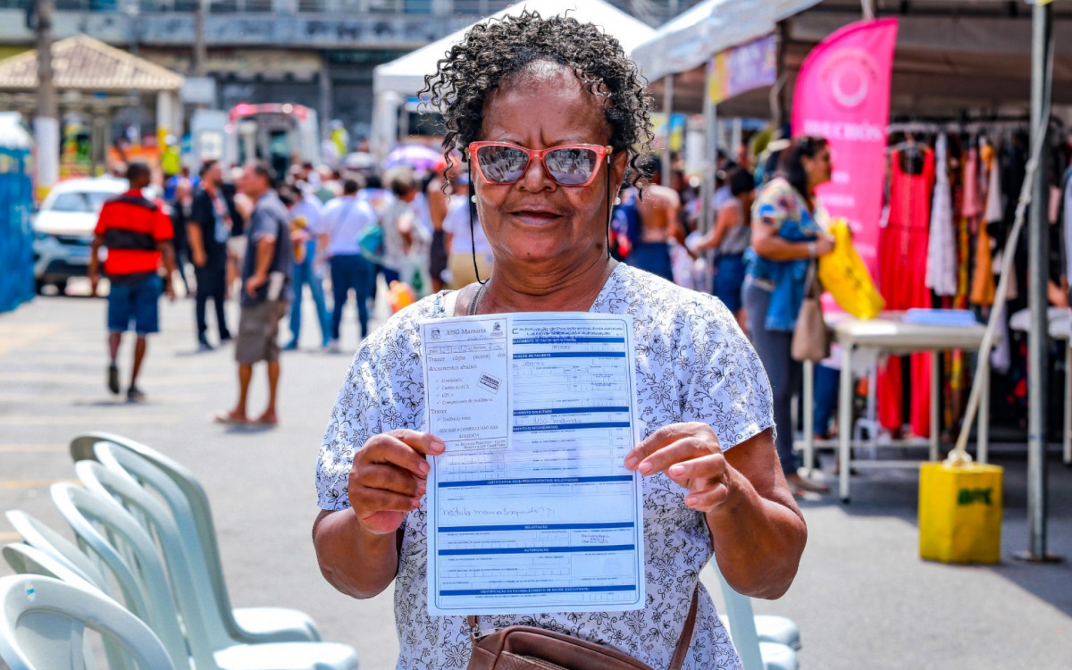 Moradora do Wona, Marizete Soares, de 71 anos, ficou feliz com a marcação de ultrassonografia de mama