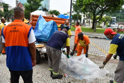 Niterói realiza ação de zeladoria no Centro, Boa Viagem, Ingá e Icaraí